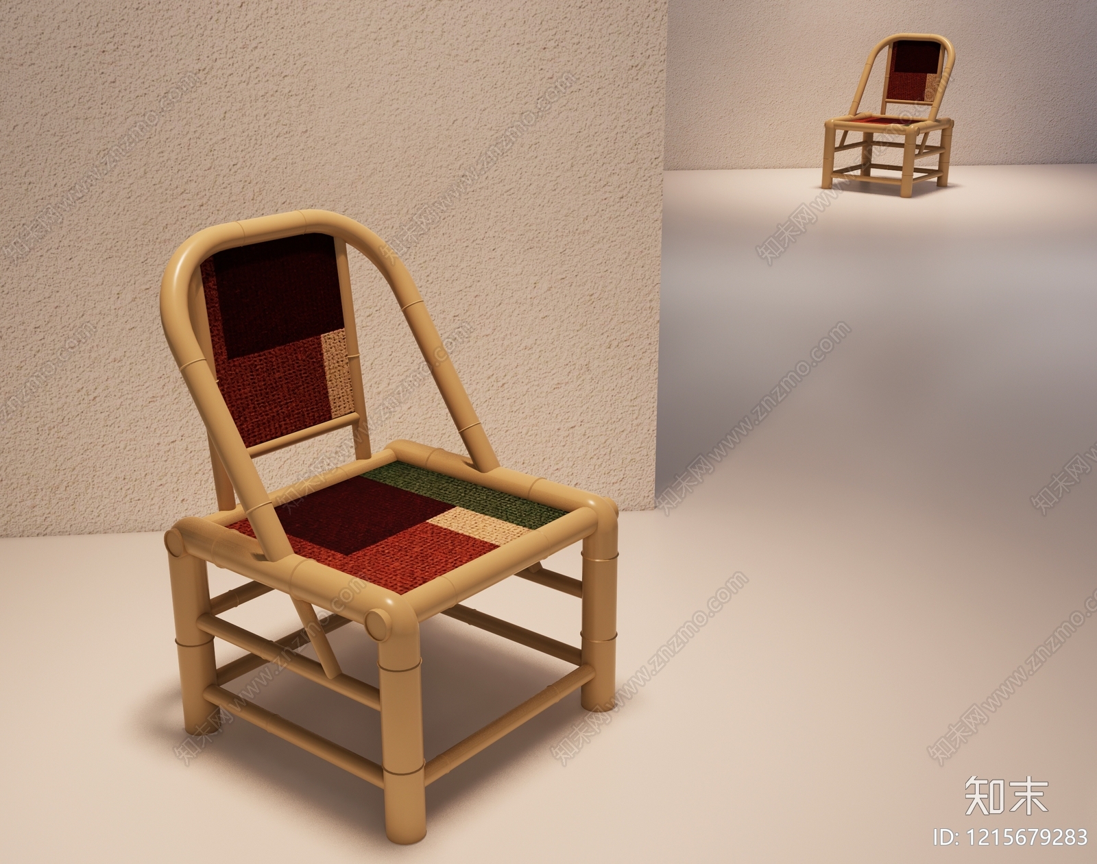 新中式休闲椅3D模型下载【ID:1215679283】