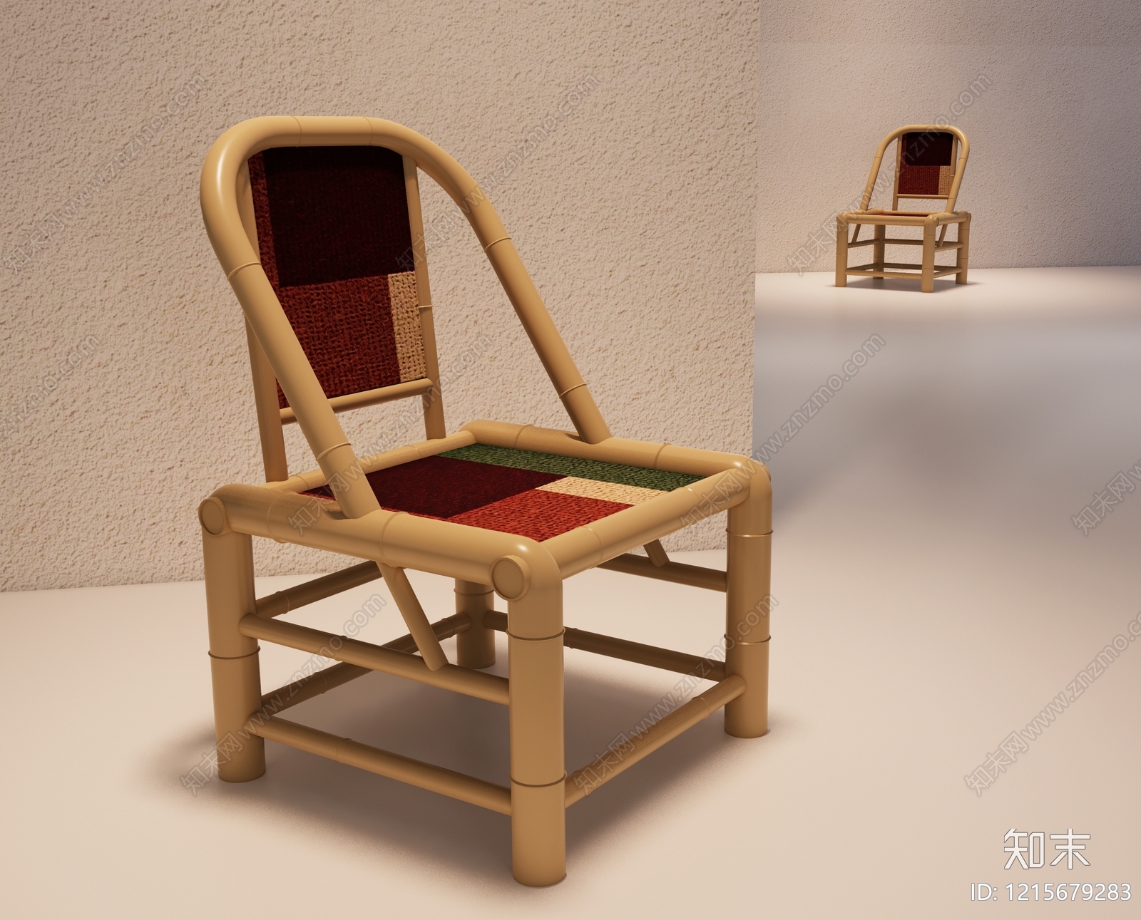 新中式休闲椅3D模型下载【ID:1215679283】