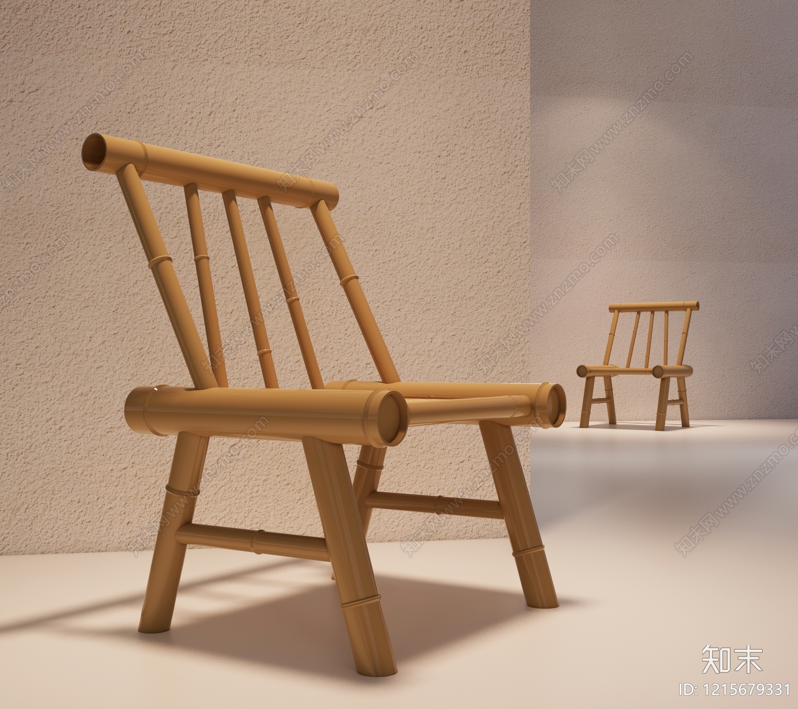 新中式休闲椅3D模型下载【ID:1215679331】