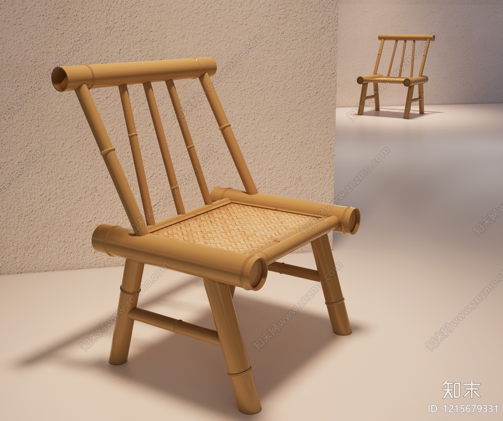 新中式休闲椅3D模型下载【ID:1215679331】