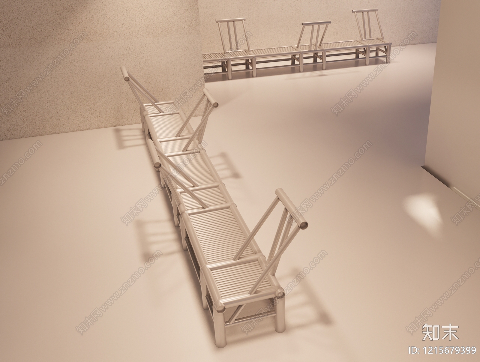极简休闲椅3D模型下载【ID:1215679399】