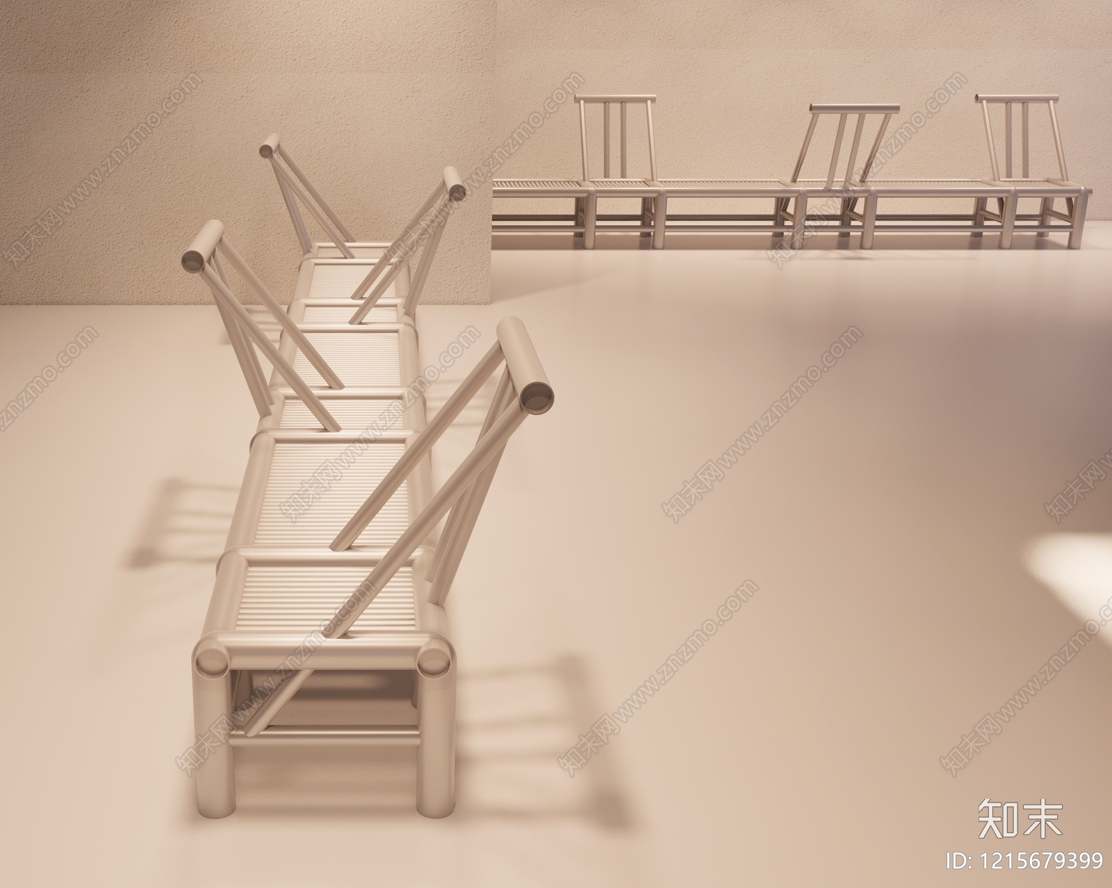 极简休闲椅3D模型下载【ID:1215679399】