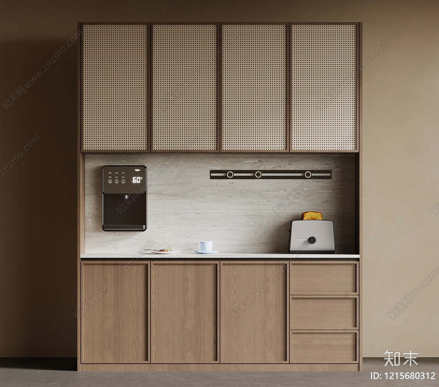 现代简约酒柜3D模型下载【ID:1215680312】