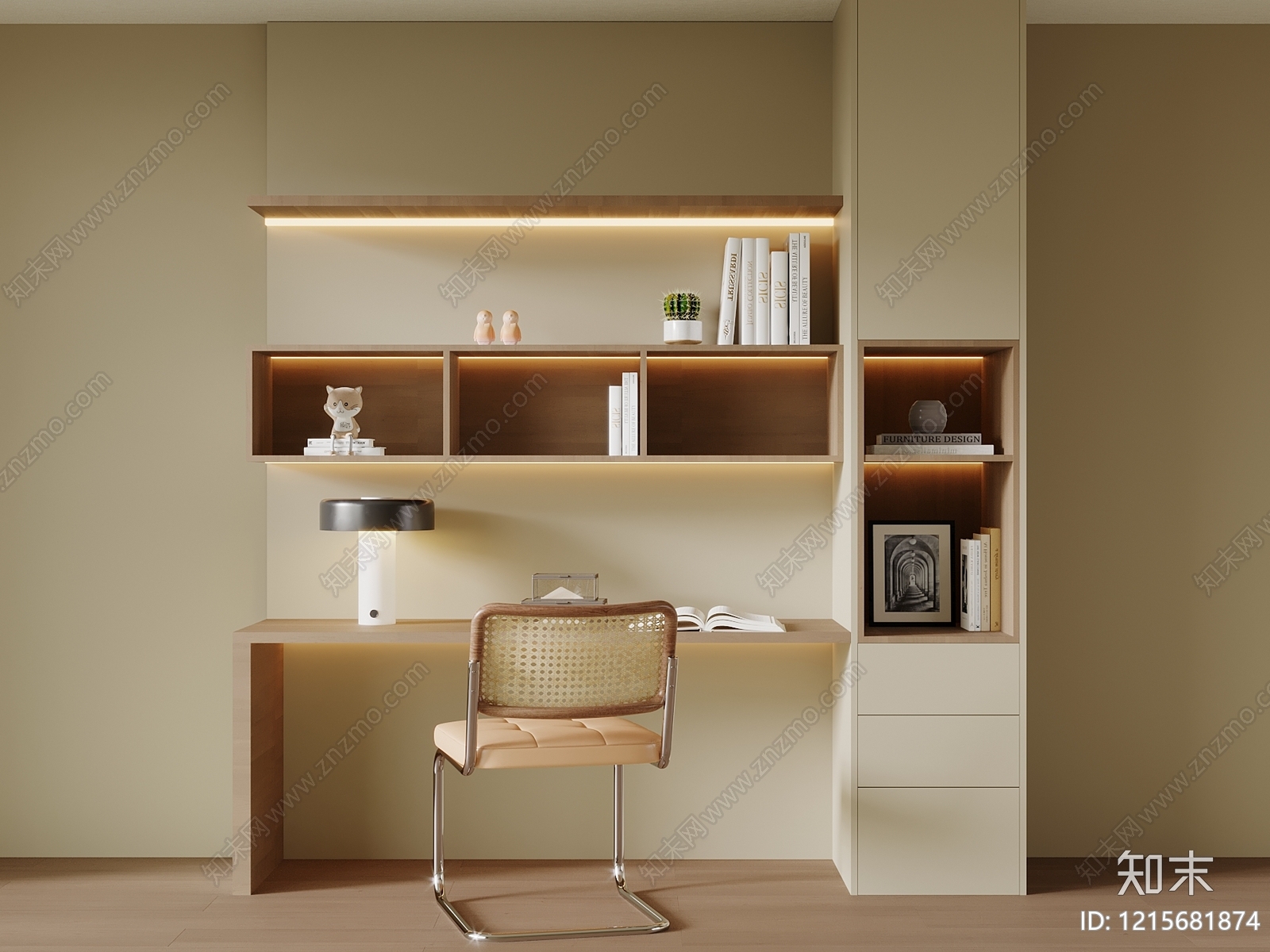 XX书桌椅SU模型下载【ID:1215681874】