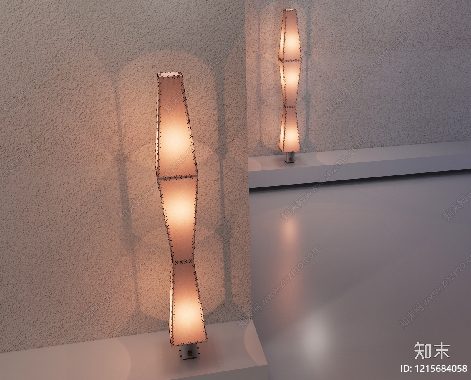 极简落地灯3D模型下载【ID:1215684058】