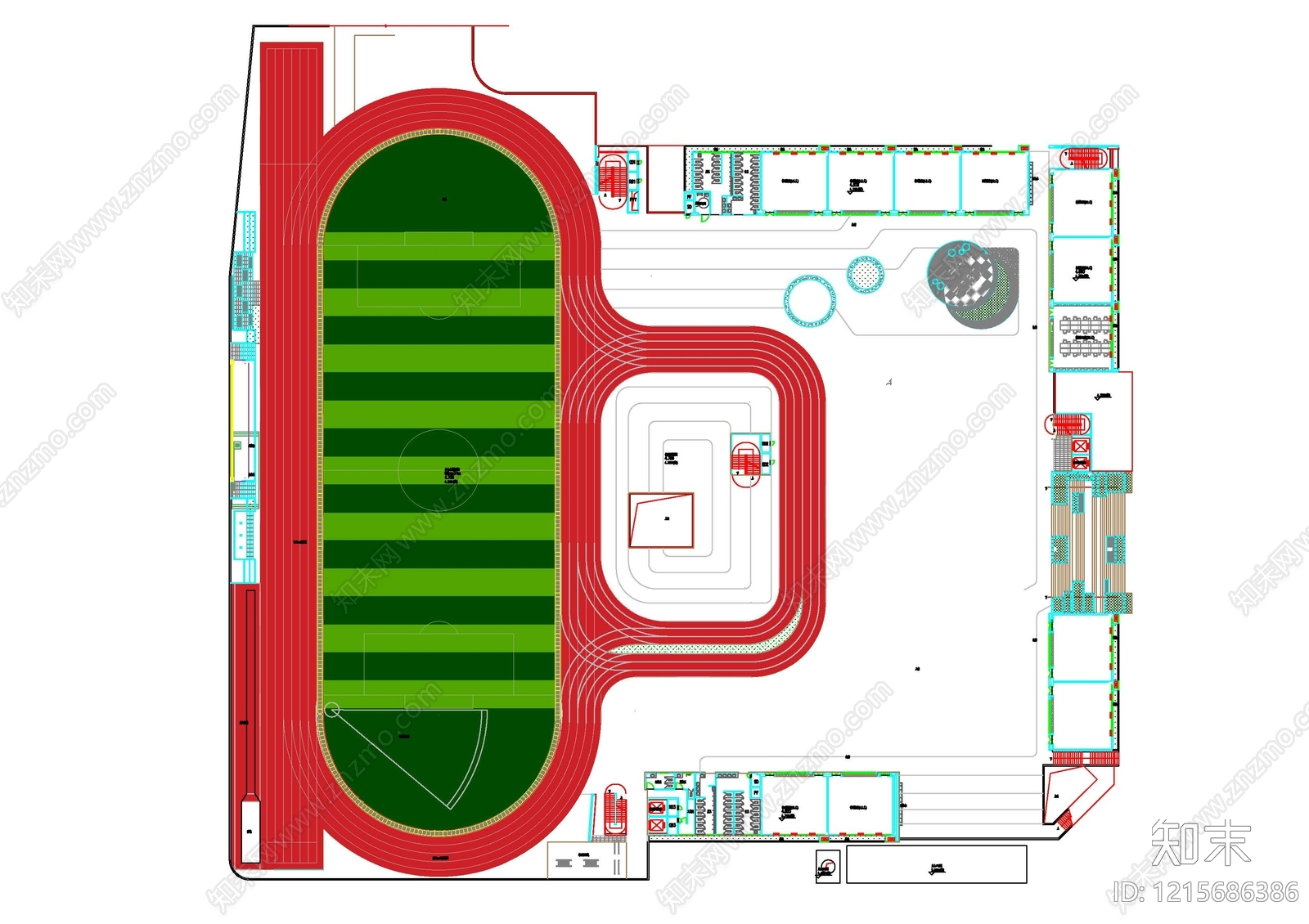 现代其他运动场地施工图下载【ID:1215686386】