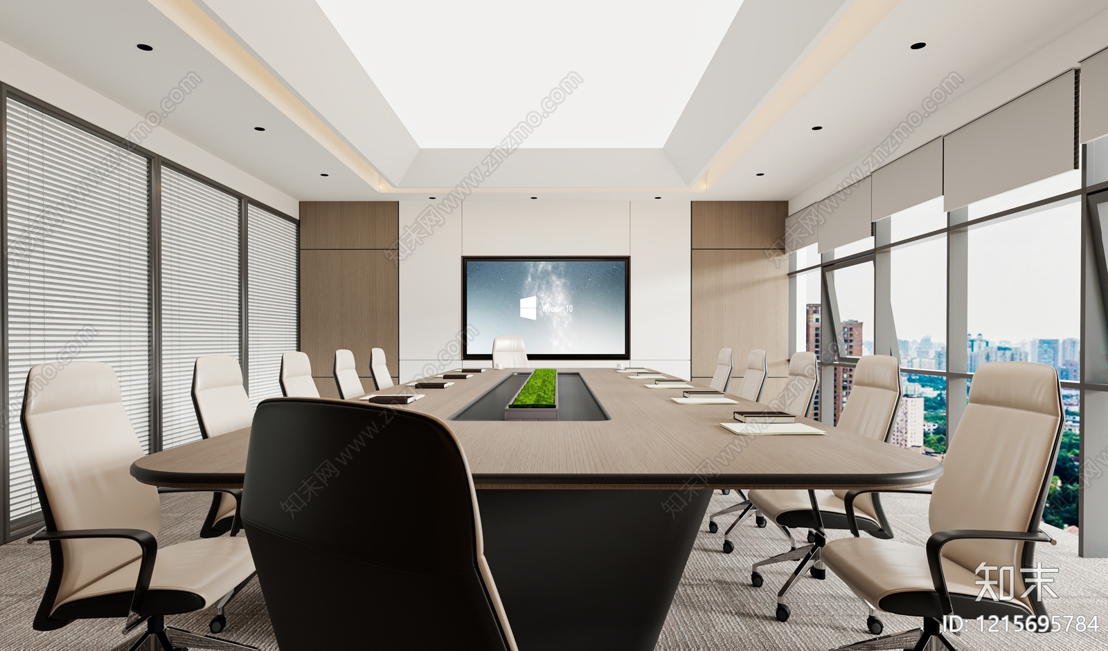 现代简约会议室3D模型下载【ID:1215695784】
