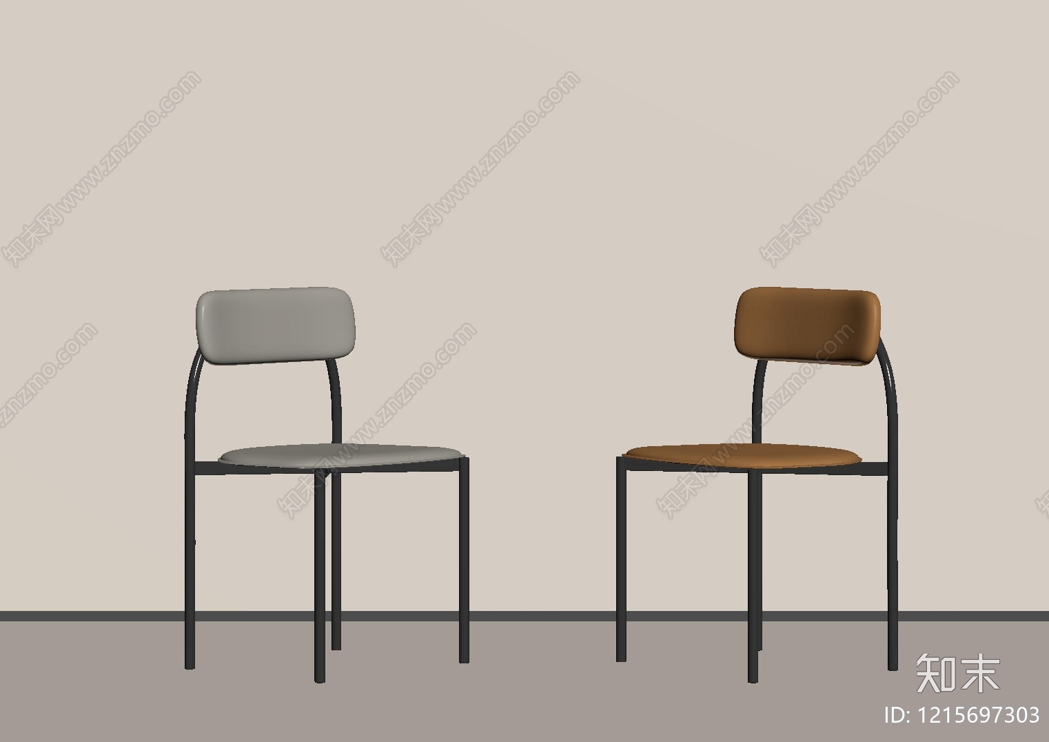 现代餐椅SU模型下载【ID:1215697303】