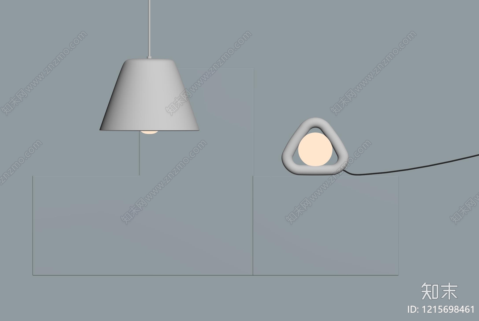 现代灯具组合SU模型下载【ID:1215698461】