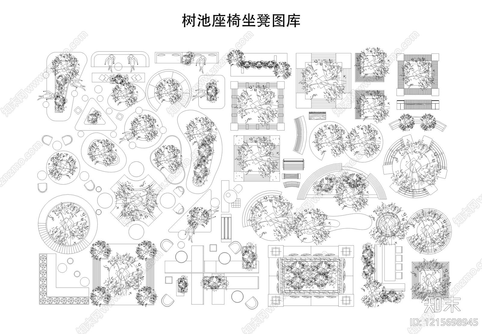 现代树池施工图下载【ID:1215698945】