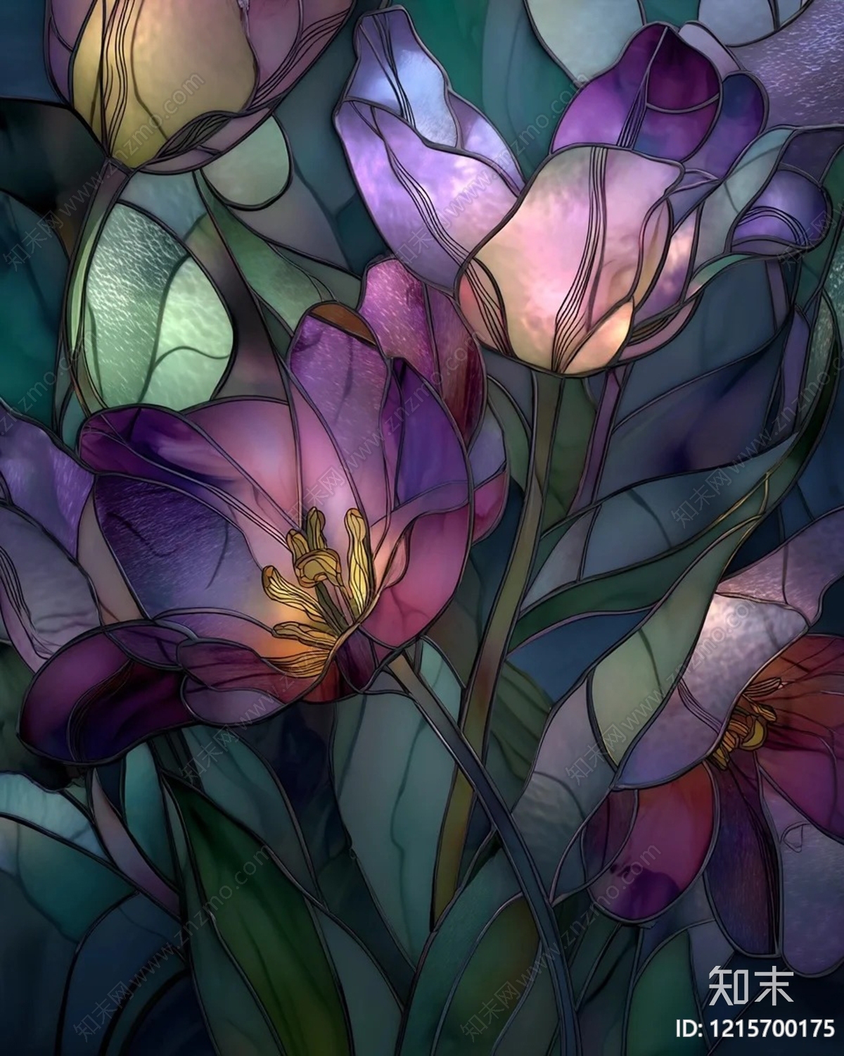复古彩色玻璃贴图下载【ID:1215700175】