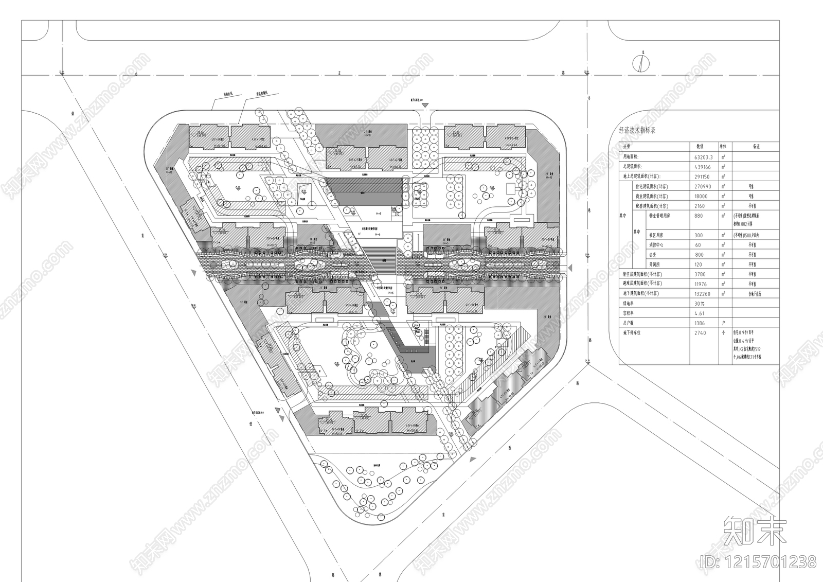 现代住宅楼建筑cad施工图下载【ID:1215701238】