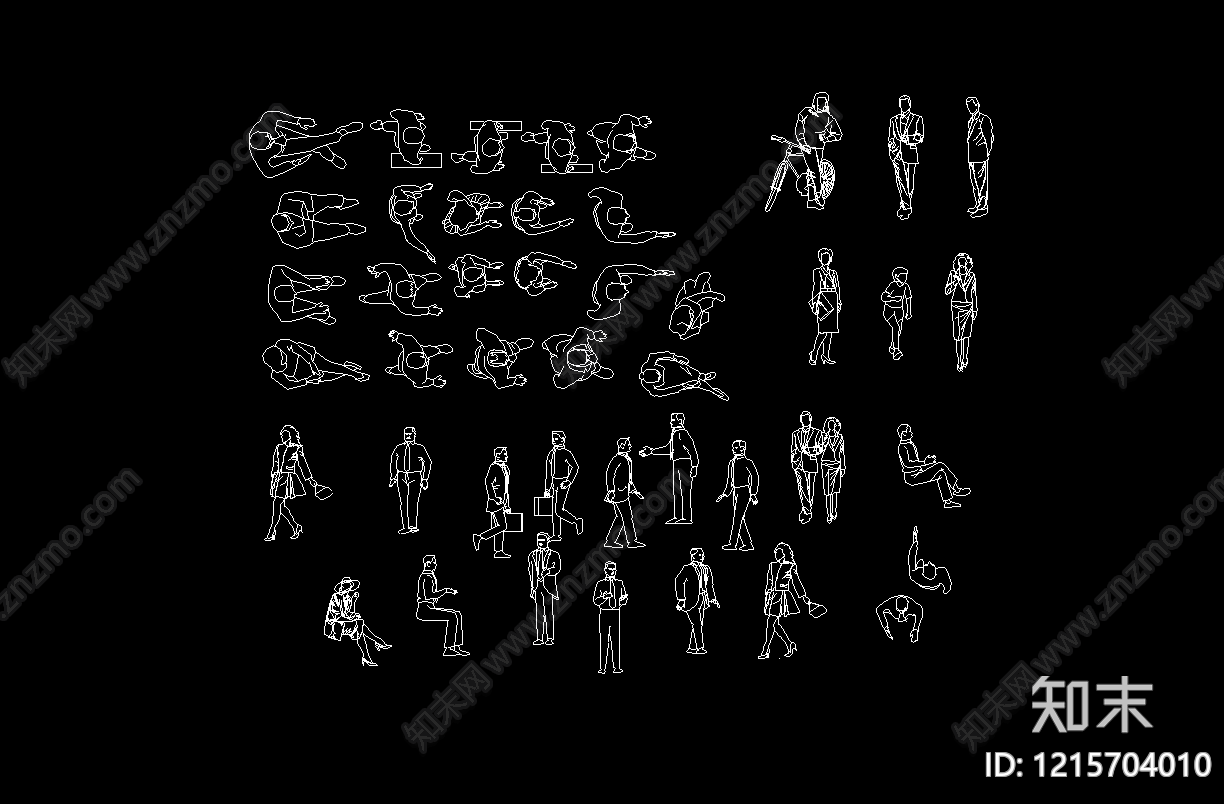 现代人物施工图下载【ID:1215704010】