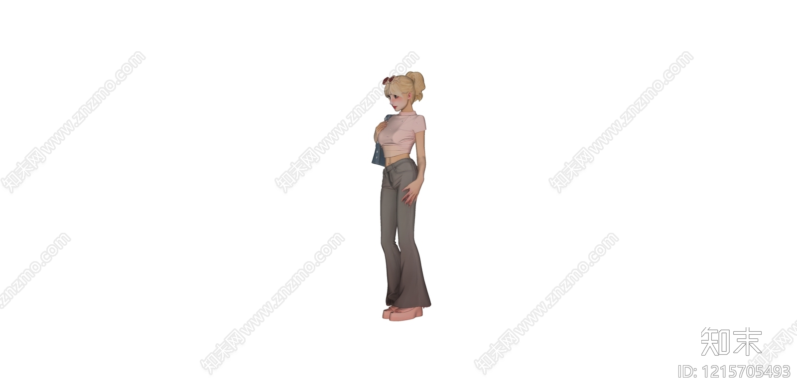 复古女人SU模型下载【ID:1215705493】