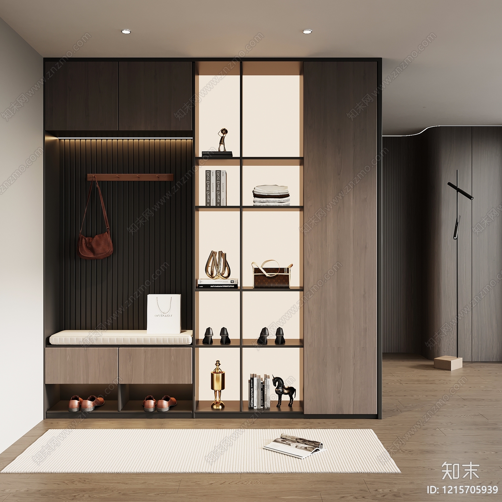 现代简约玄关3D模型下载【ID:1215705939】