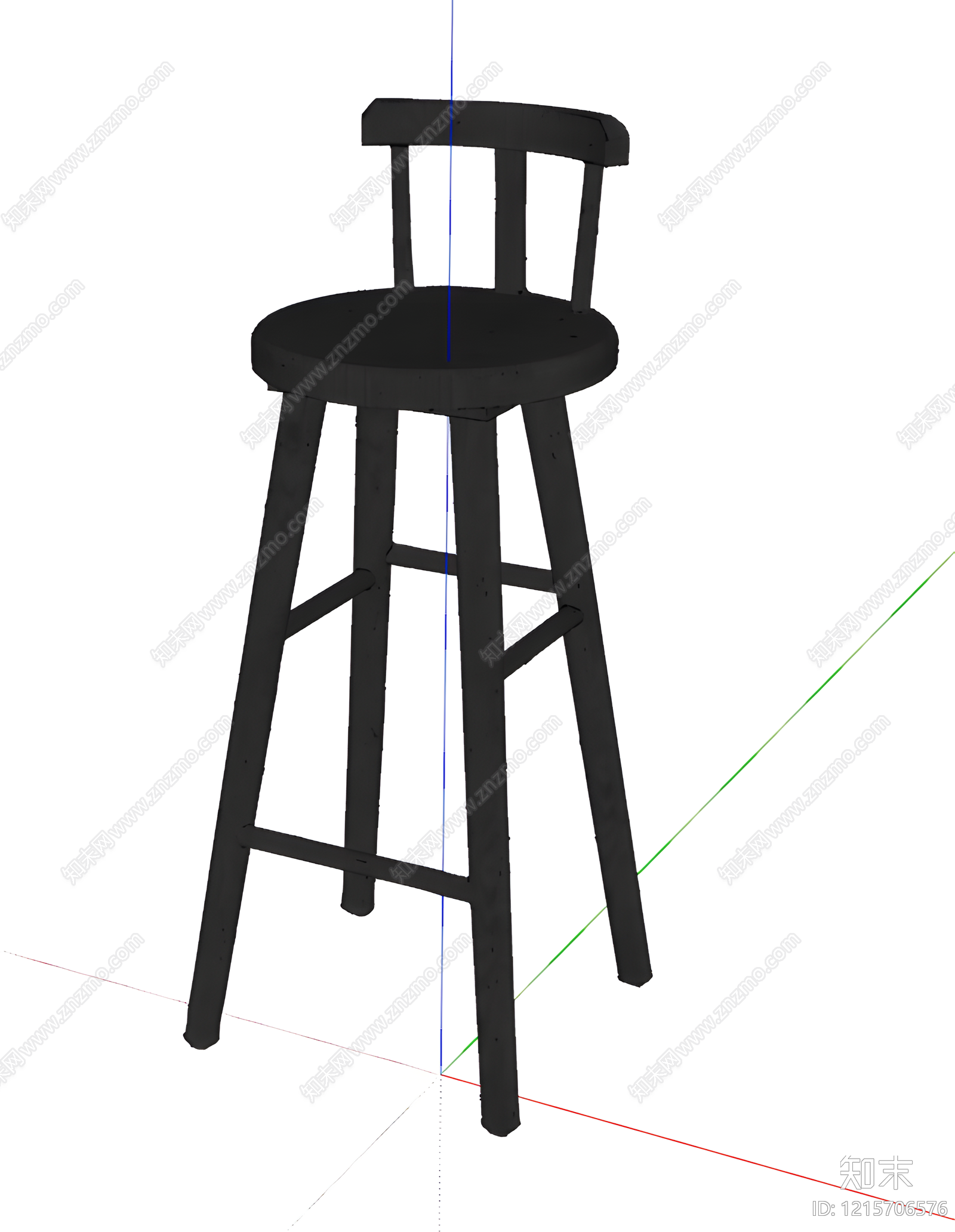 极简吧椅SU模型下载【ID:1215706576】