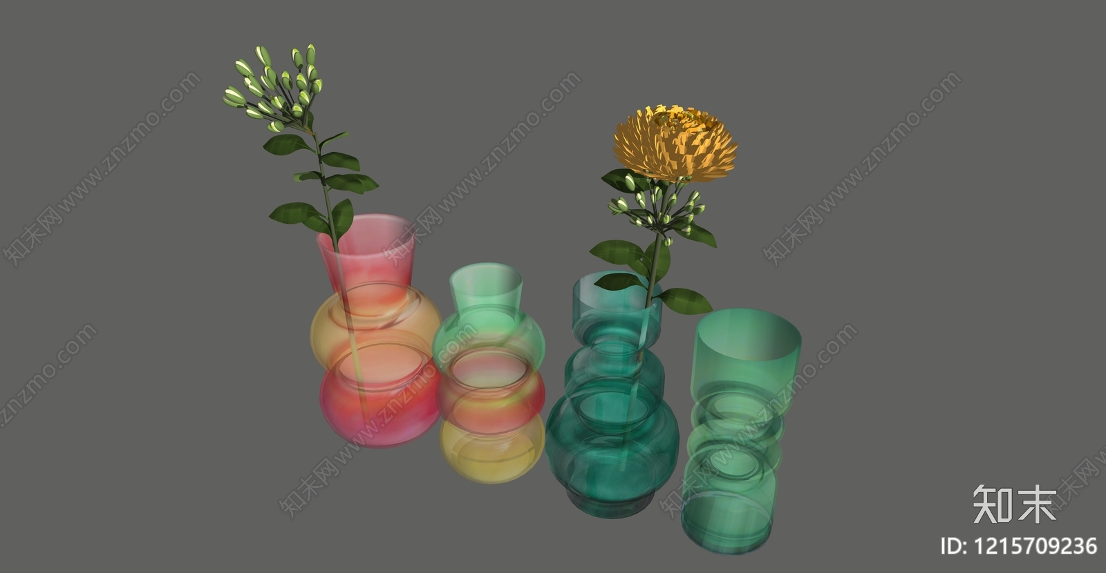 现代简约花瓶SU模型下载【ID:1215709236】