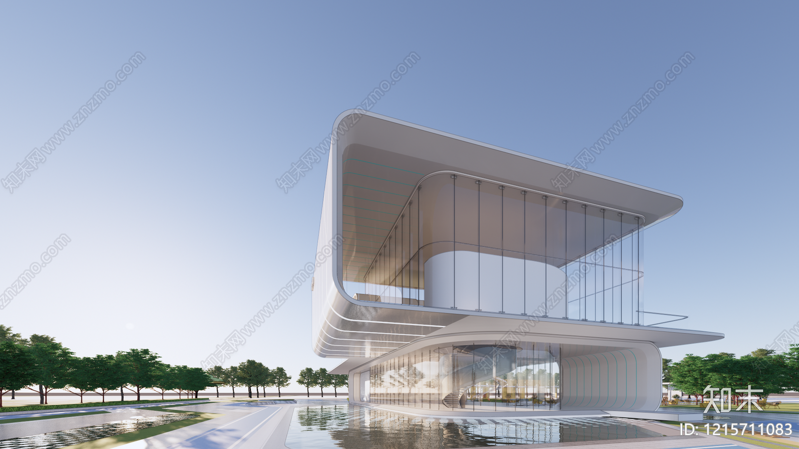 现代其他商业建筑SU模型下载【ID:1215711083】