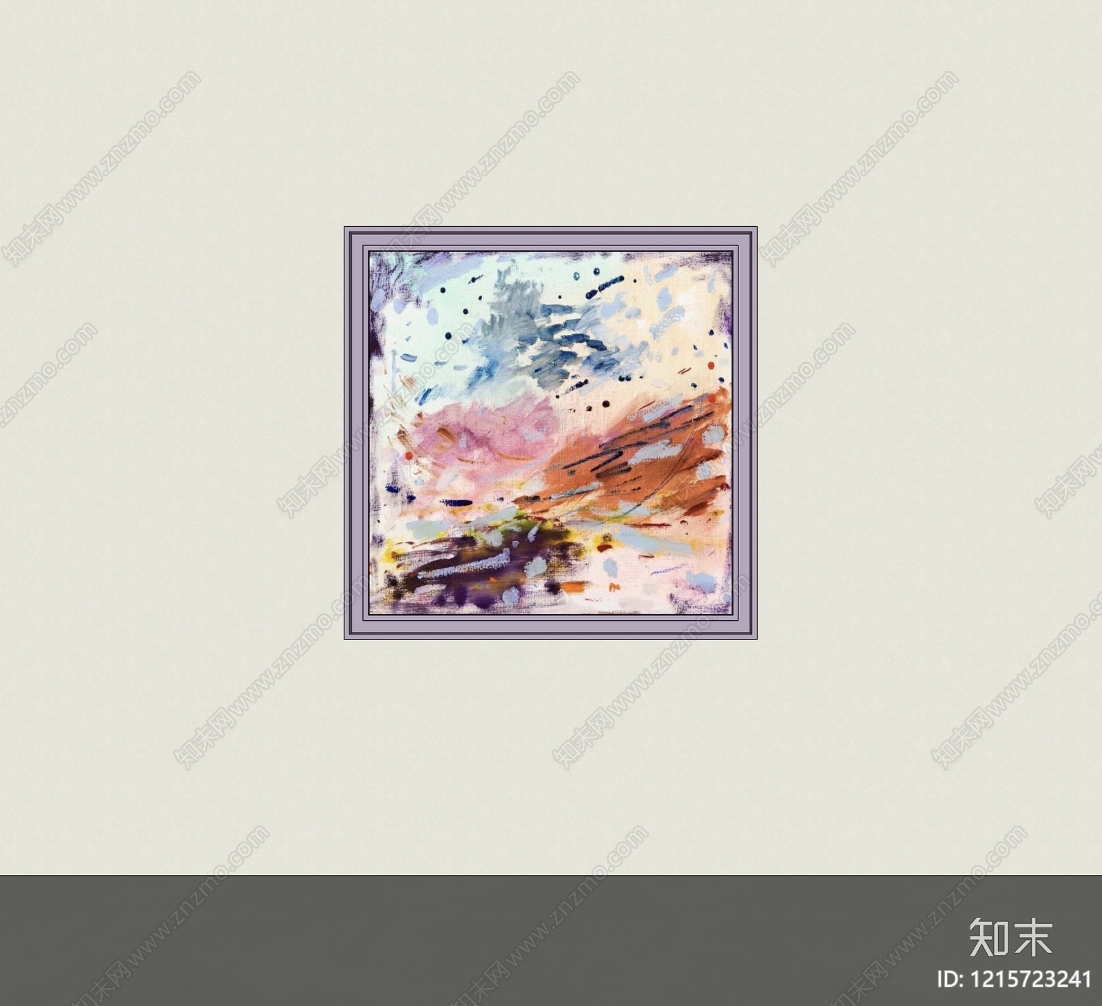奶油风挂画SU模型下载【ID:1215723241】