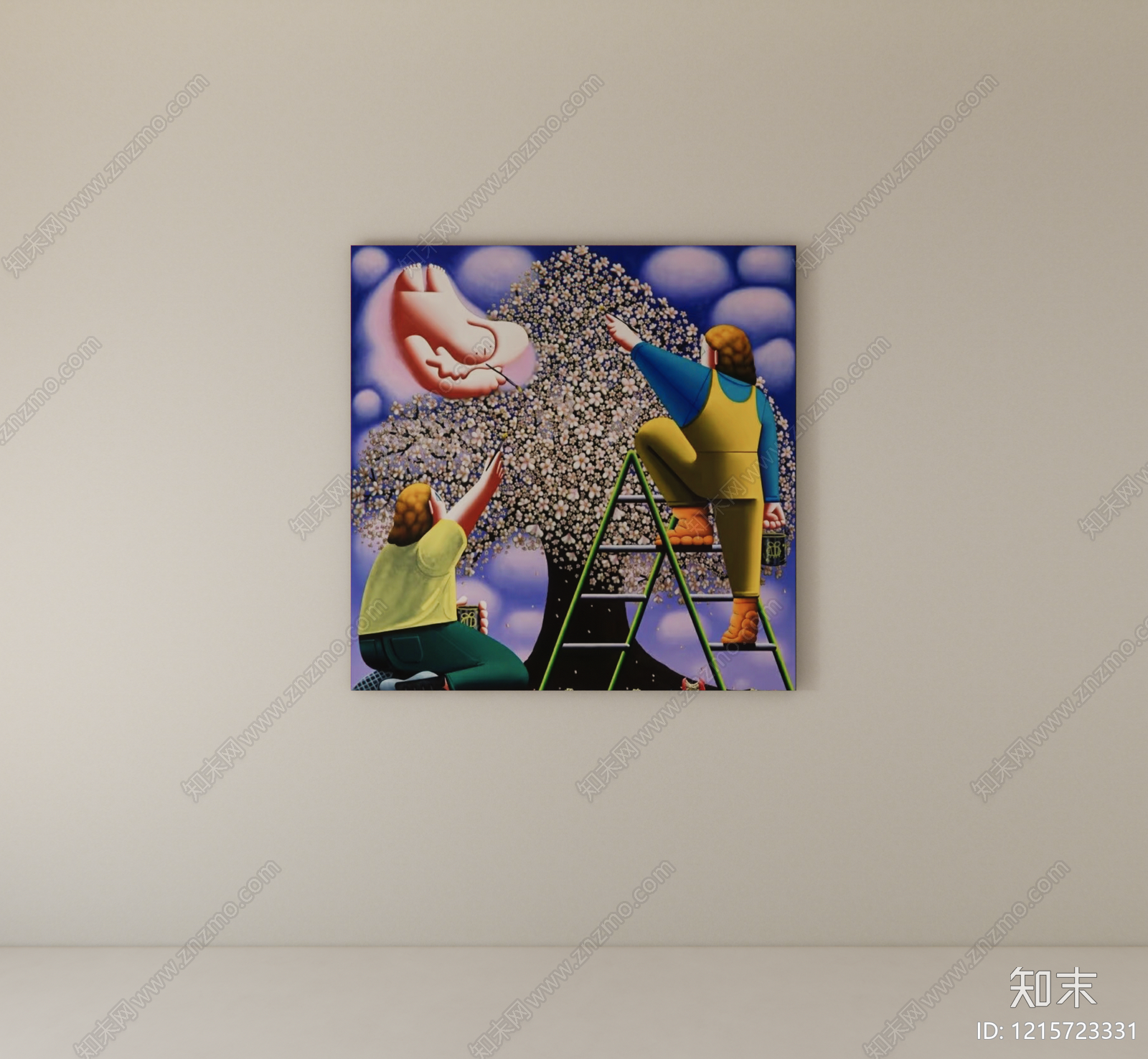 超现实主义挂画SU模型下载【ID:1215723331】