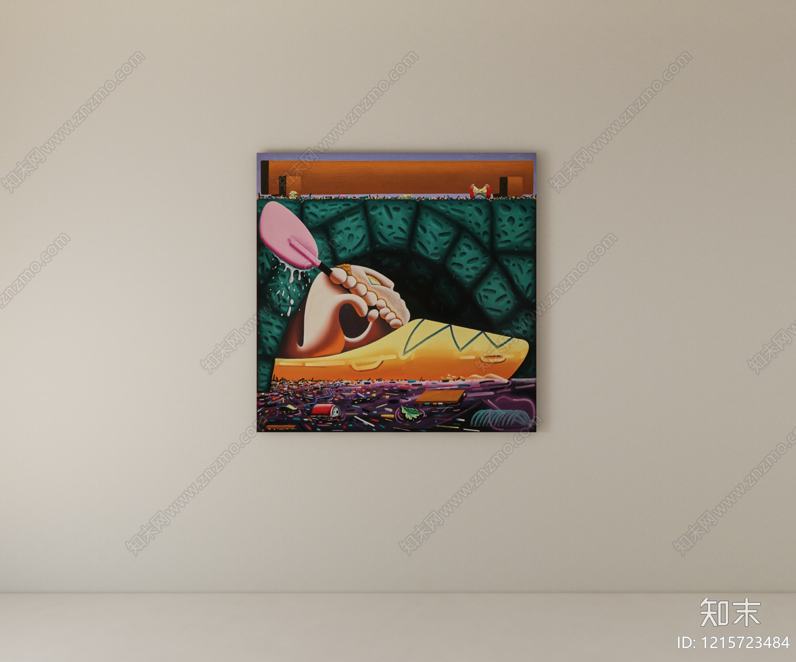波普艺术挂画SU模型下载【ID:1215723484】