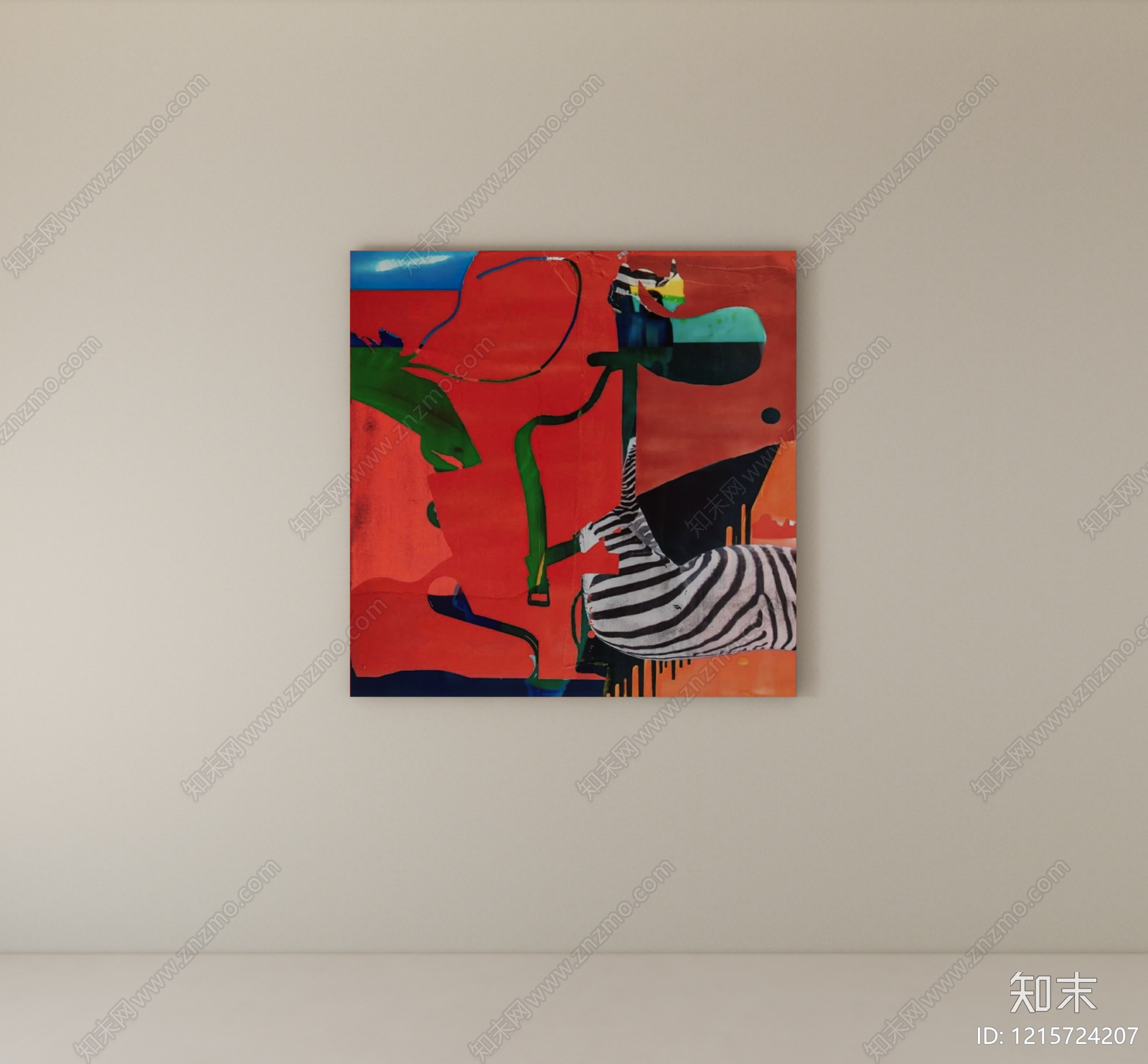 极简挂画SU模型下载【ID:1215724207】