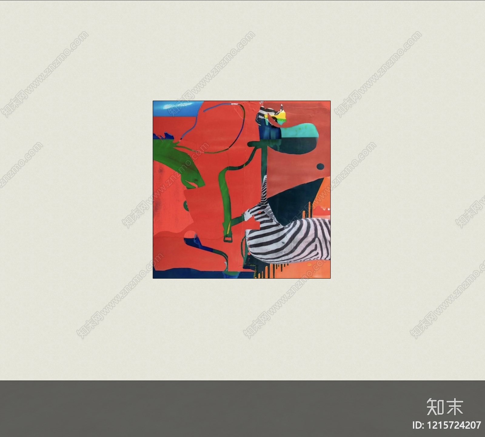 极简挂画SU模型下载【ID:1215724207】