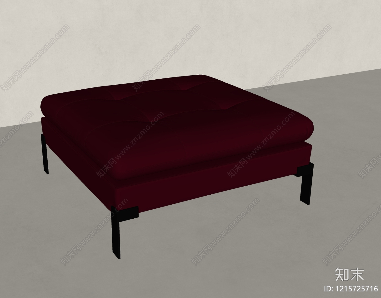 极简沙发凳SU模型下载【ID:1215725716】