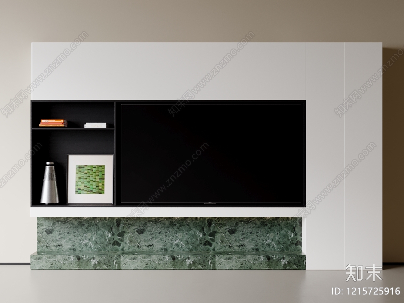 极简电视背景墙3D模型下载【ID:1215725916】