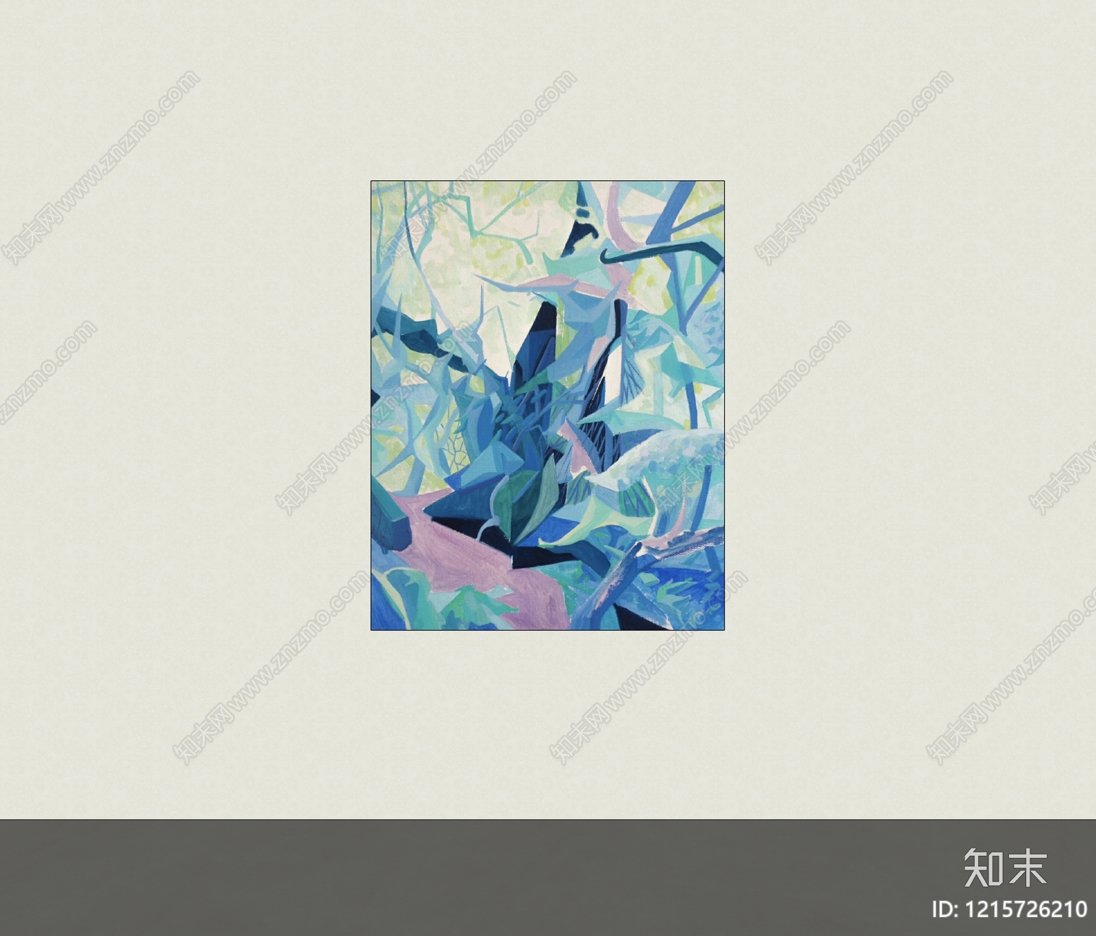 极简挂画SU模型下载【ID:1215726210】