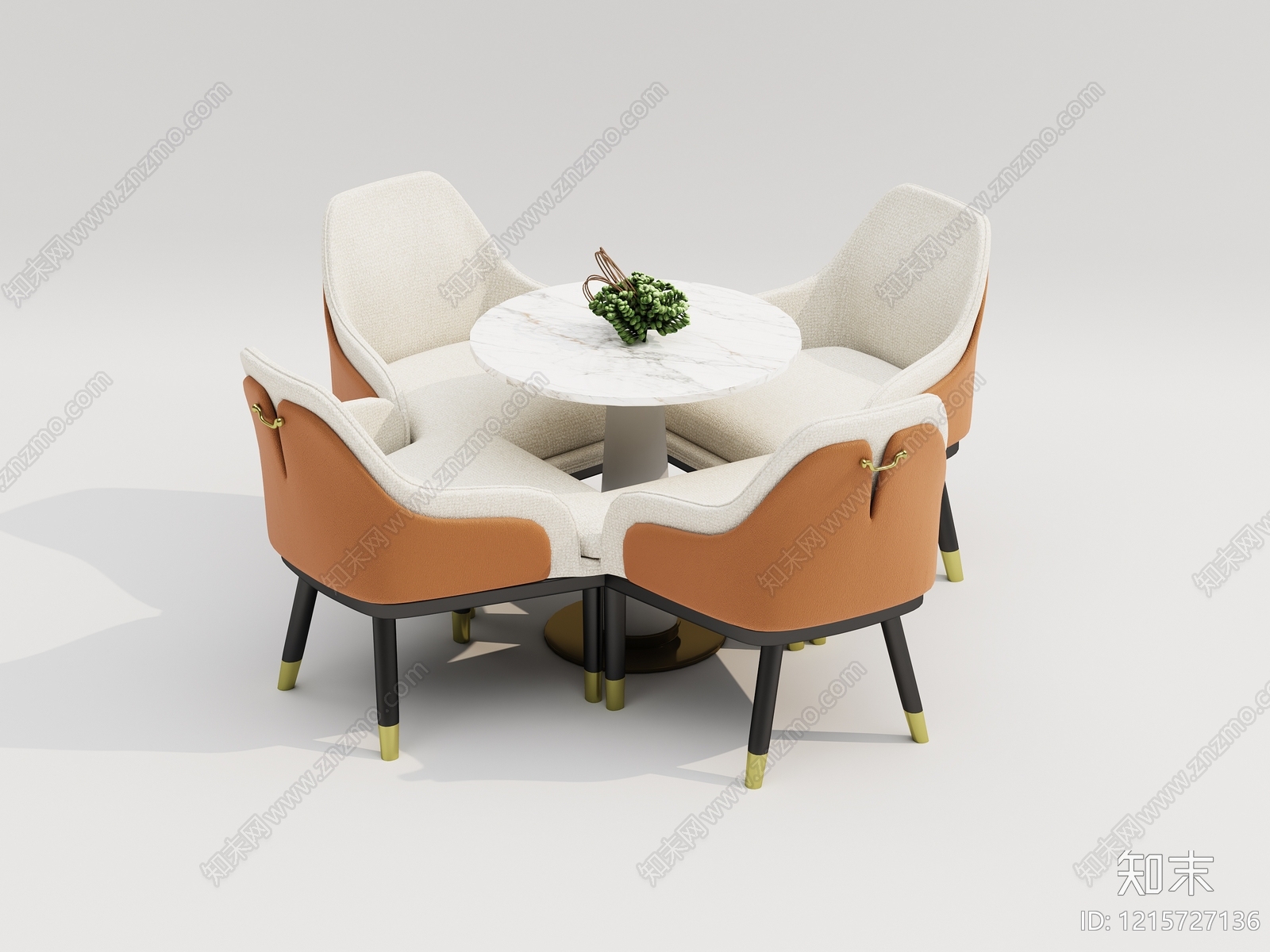 现代简约洽谈桌椅3D模型下载【ID:1215727136】