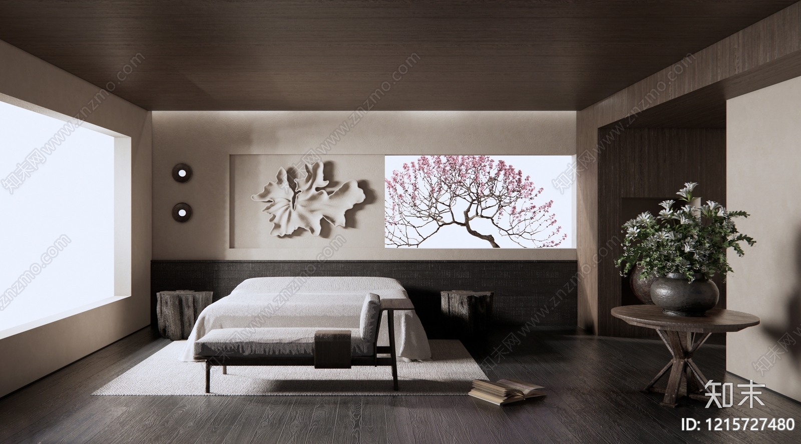 禅意酒店客房SU模型下载【ID:1215727480】