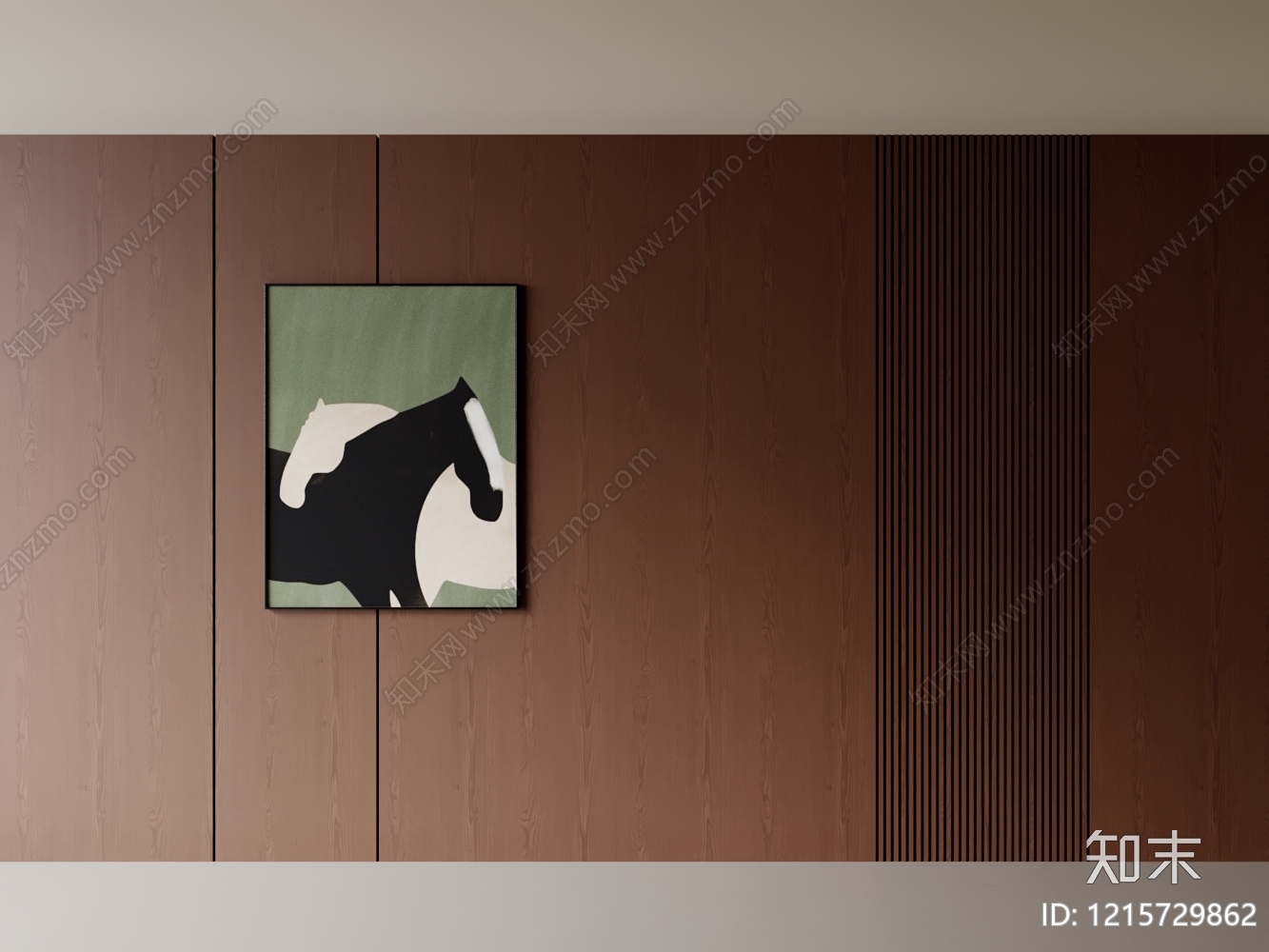 现代简约沙发背景墙3D模型下载【ID:1215729862】
