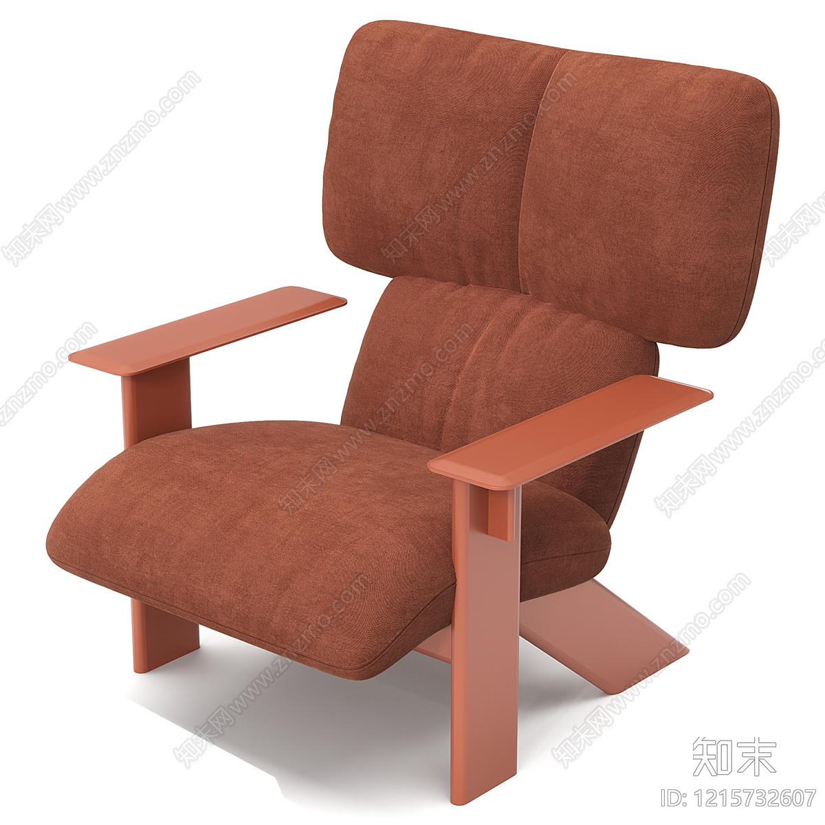 现代简约单人沙发3D模型下载【ID:1215732607】