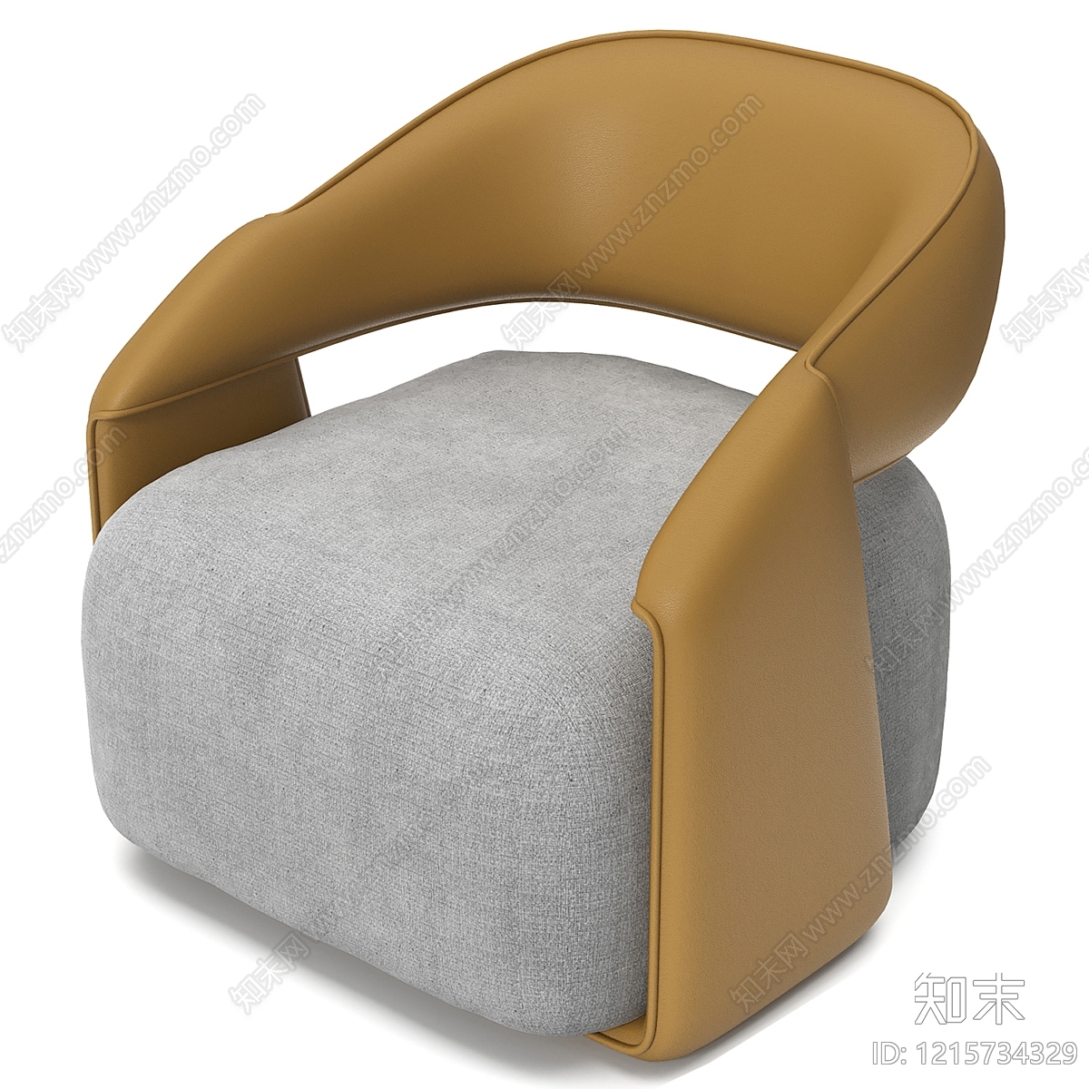 现代简约休闲椅3D模型下载【ID:1215734329】
