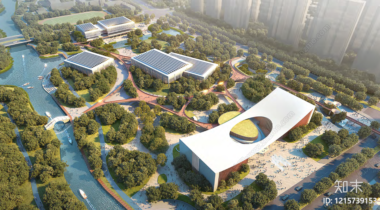 现代简约体育公园景观下载【ID:1215739153】