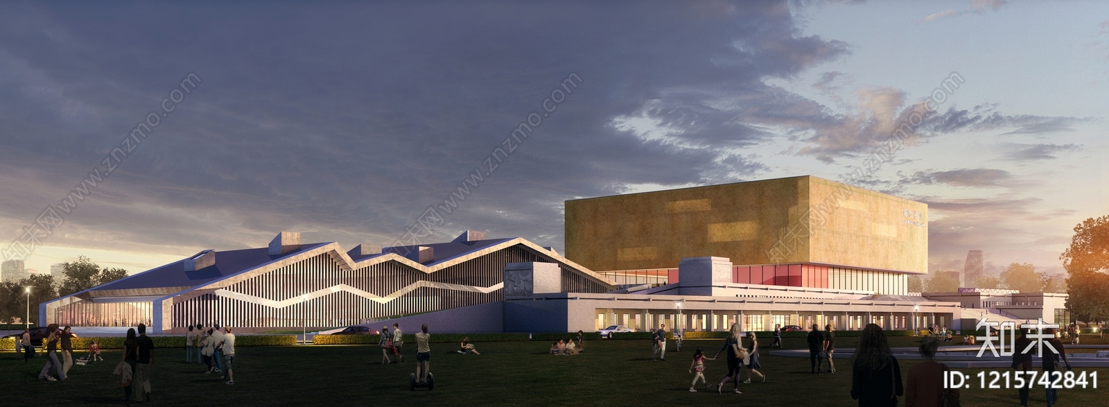 新中式会展中心3D模型下载【ID:1215742841】