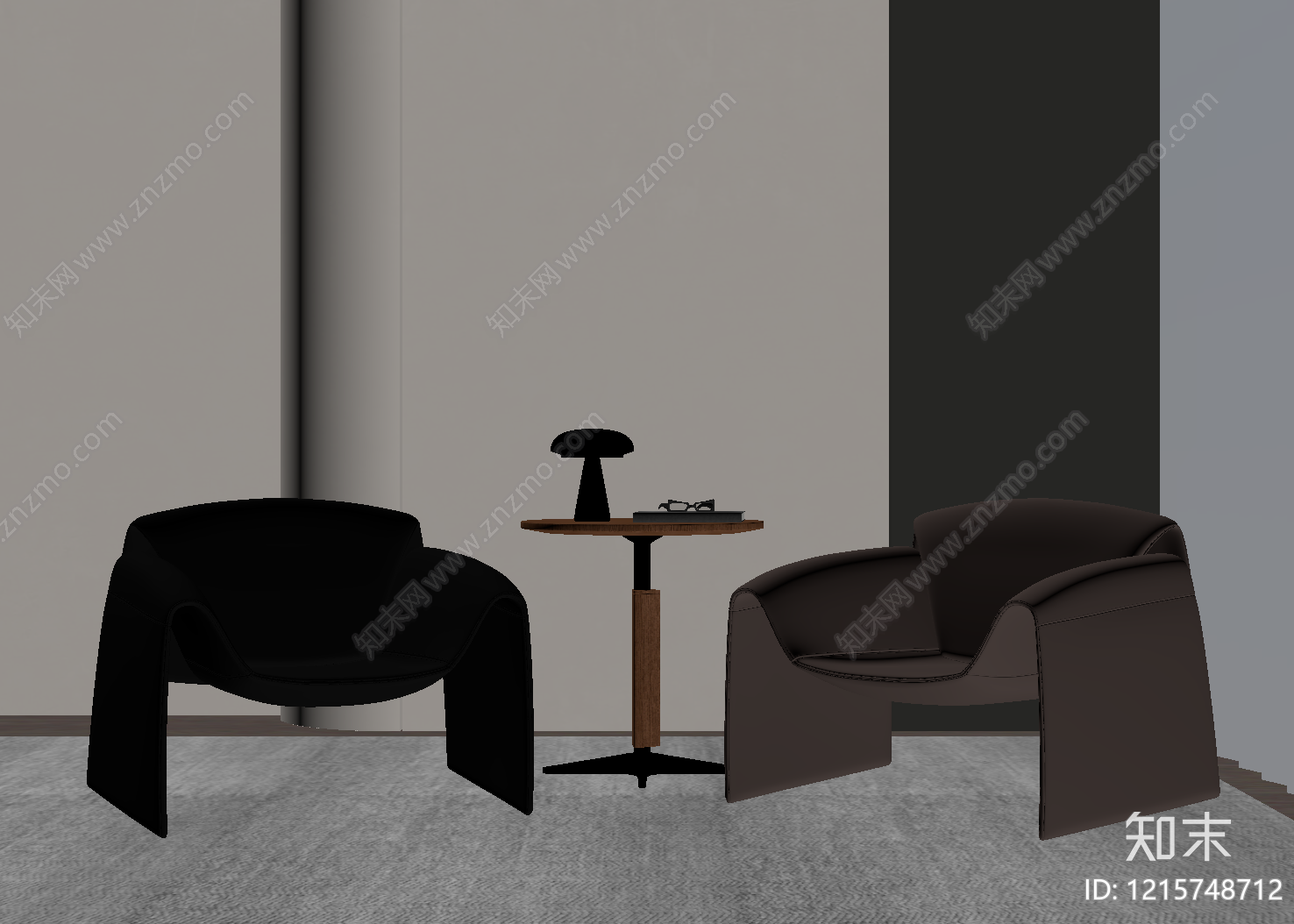 极简休闲椅SU模型下载【ID:1215748712】