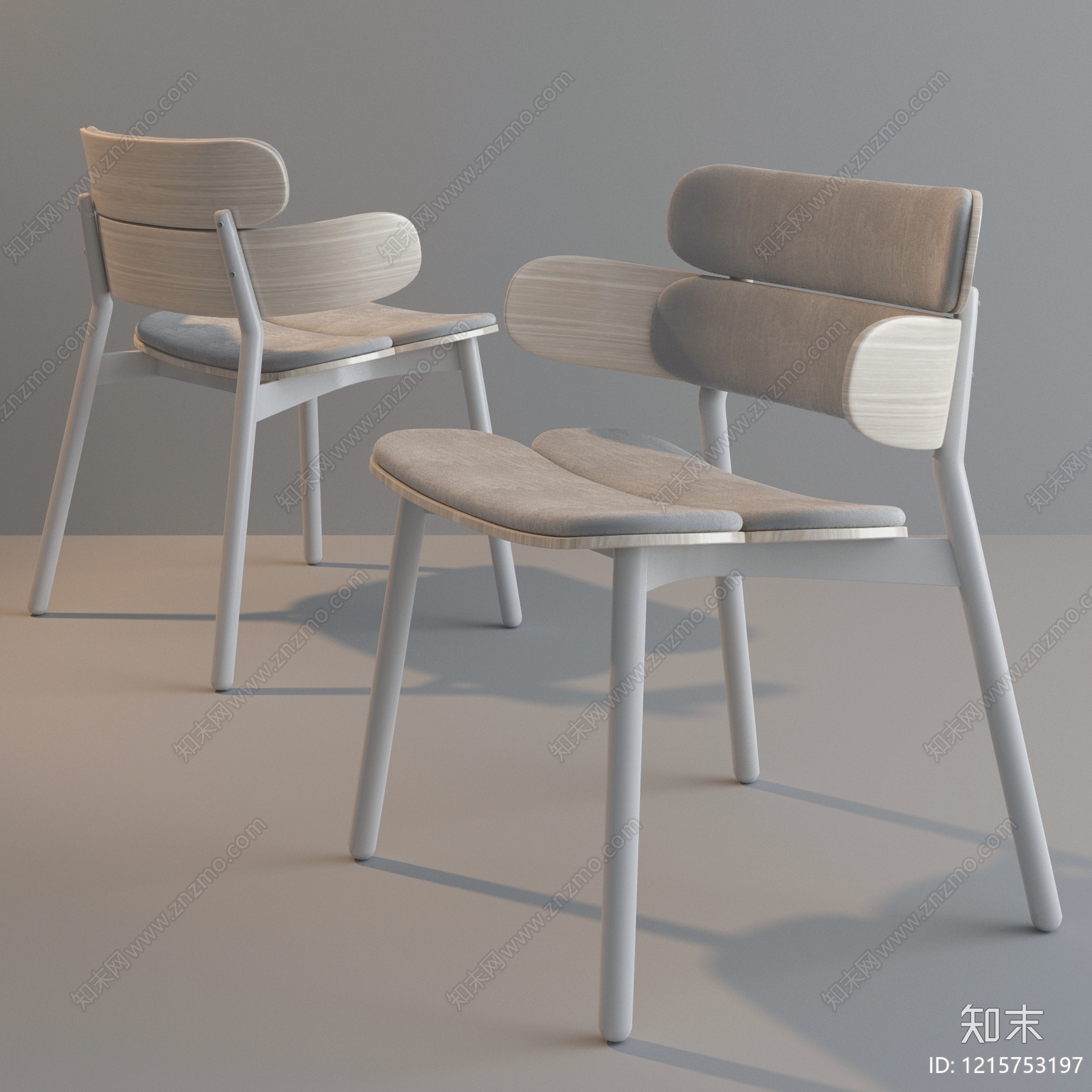 北欧餐椅SU模型下载【ID:1215753197】