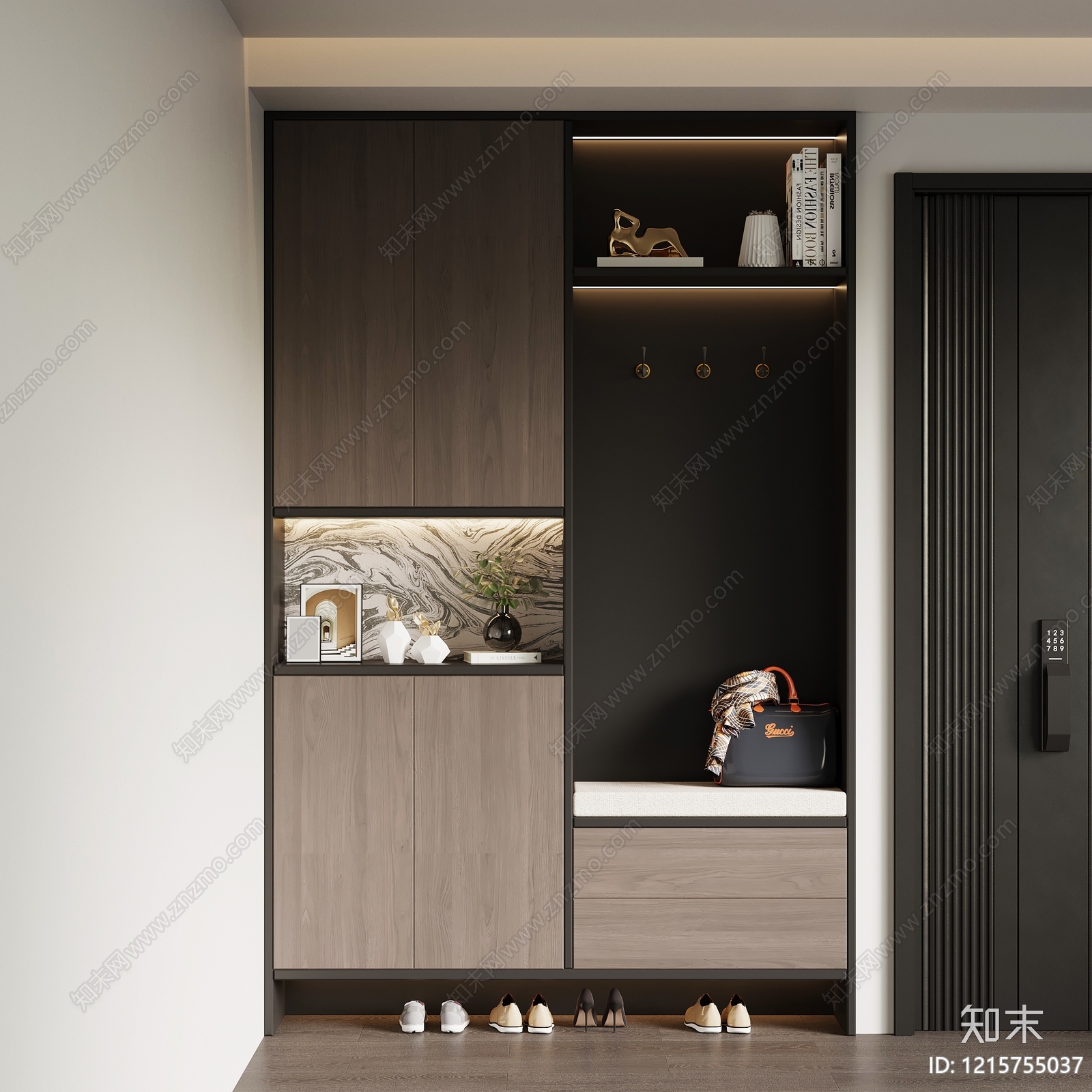 现代简约玄关3D模型下载【ID:1215755037】