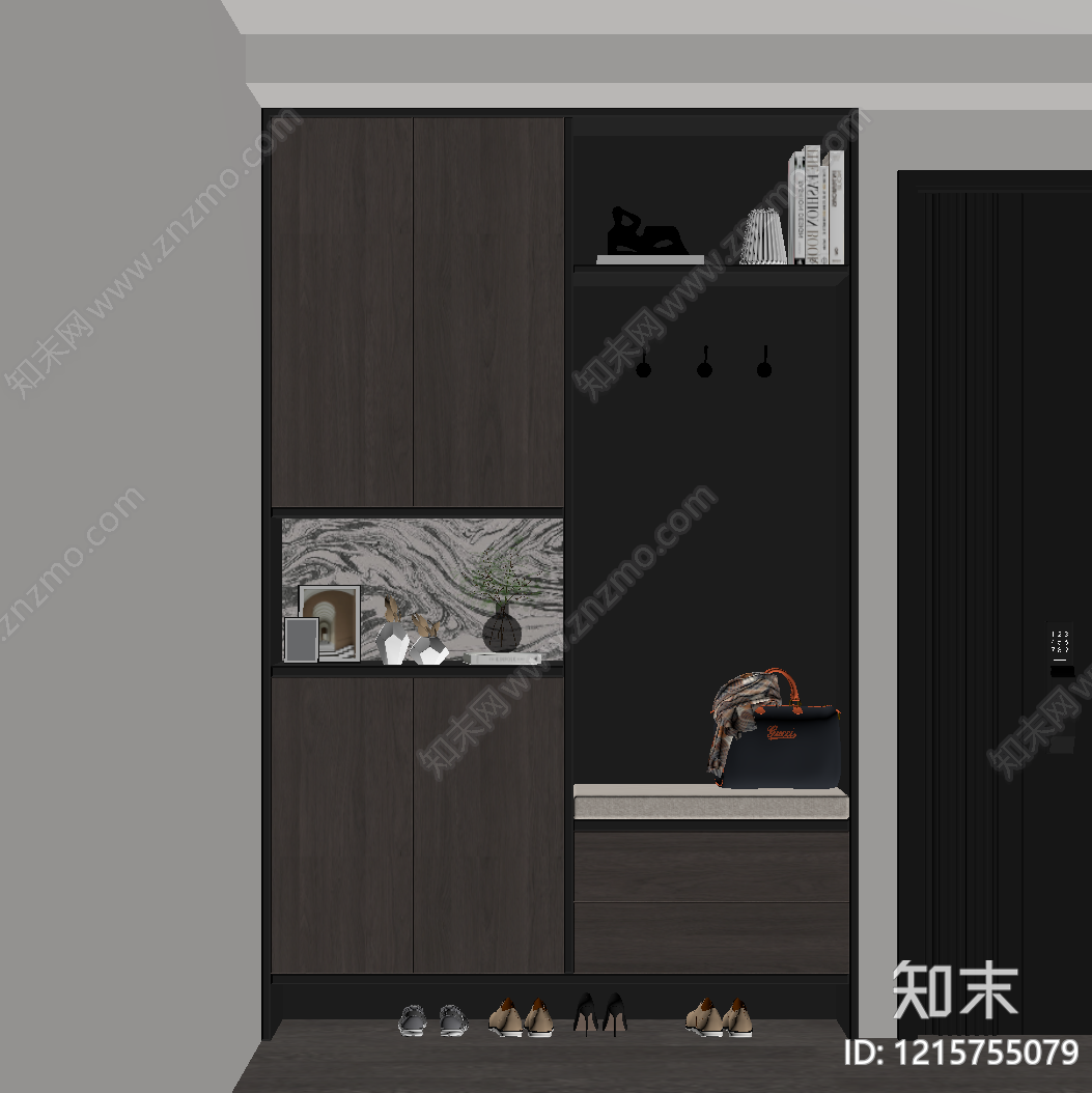 现代简约玄关SU模型下载【ID:1215755079】