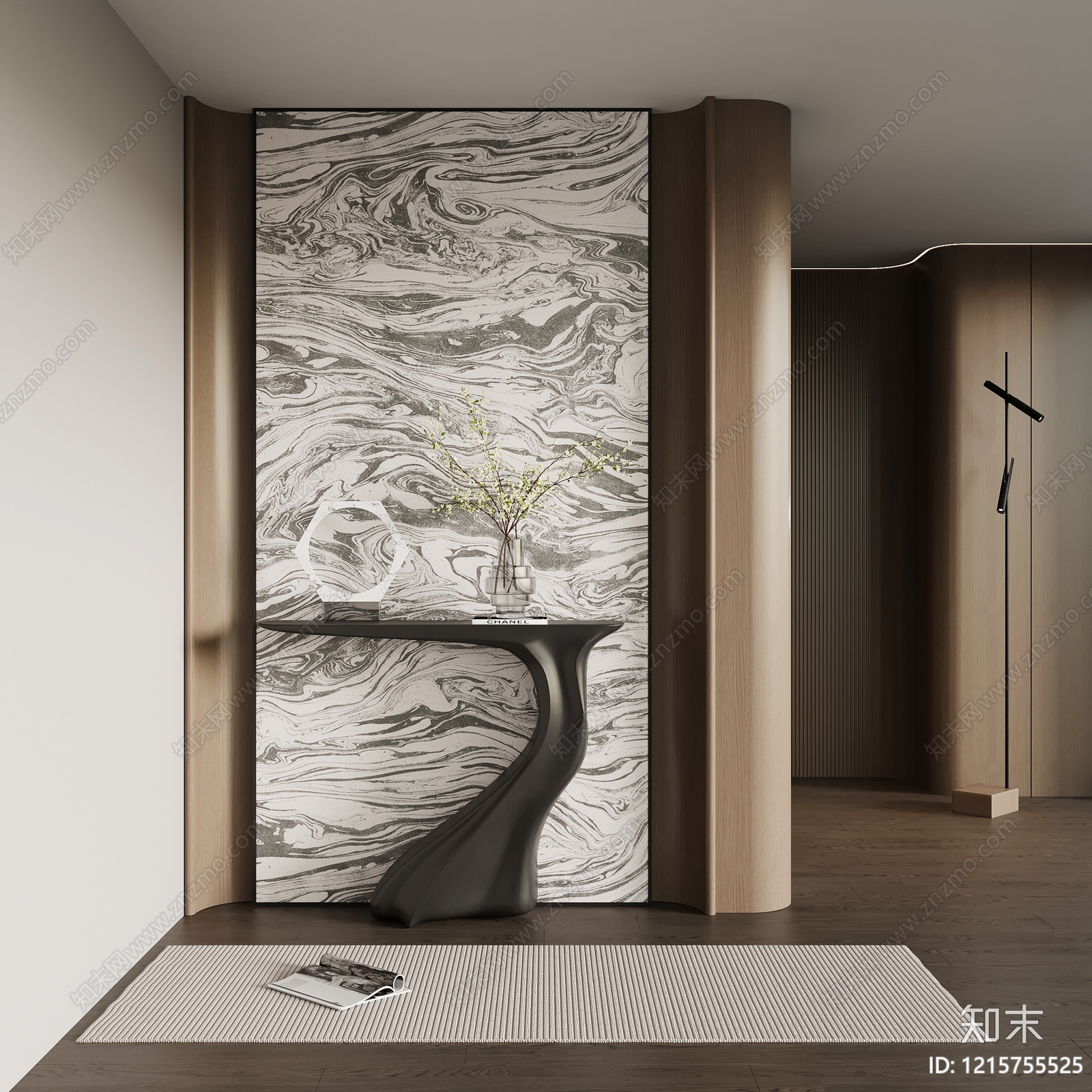 极简玄关3D模型下载【ID:1215755525】