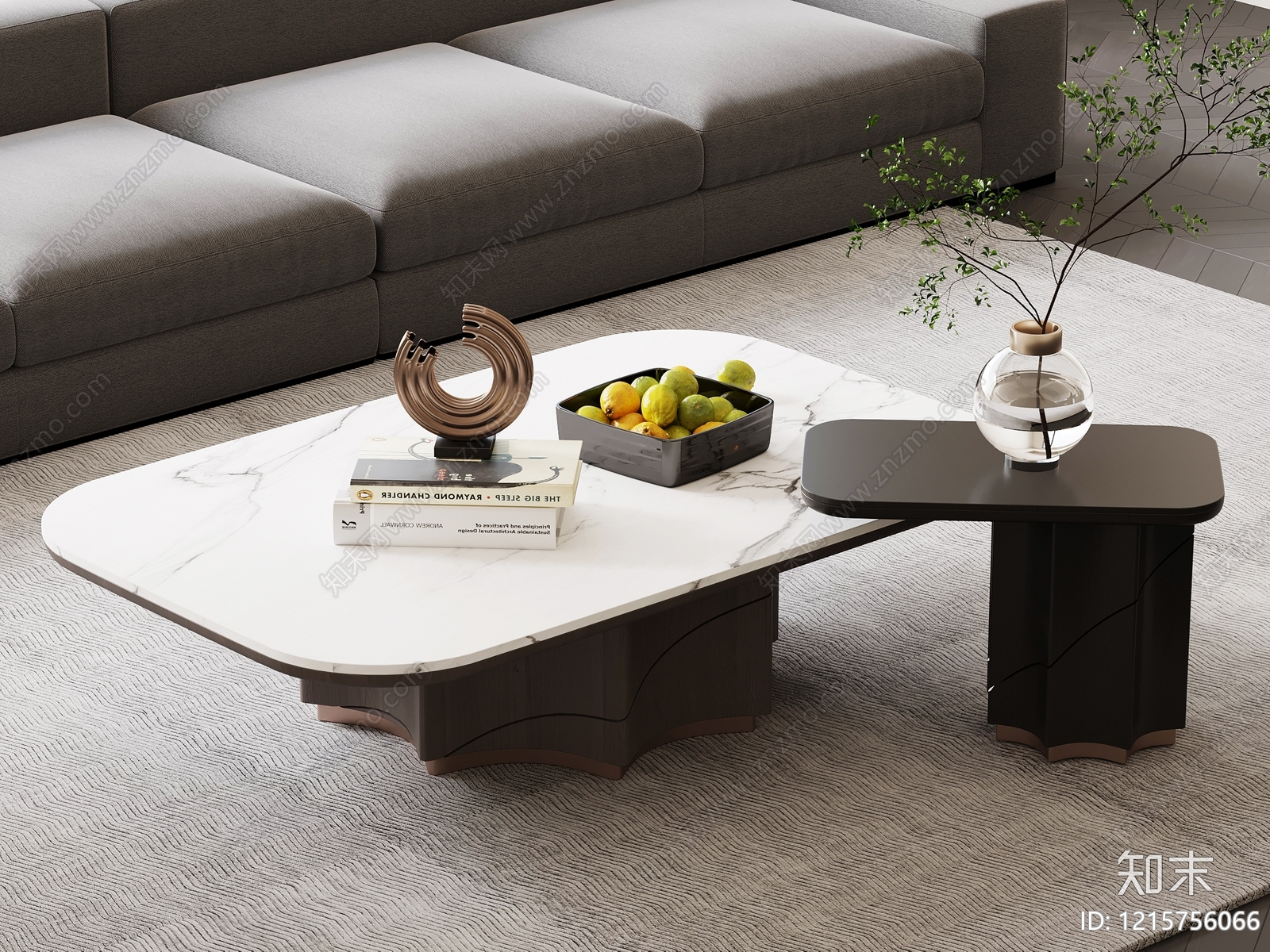 现代简约茶几3D模型下载【ID:1215756066】