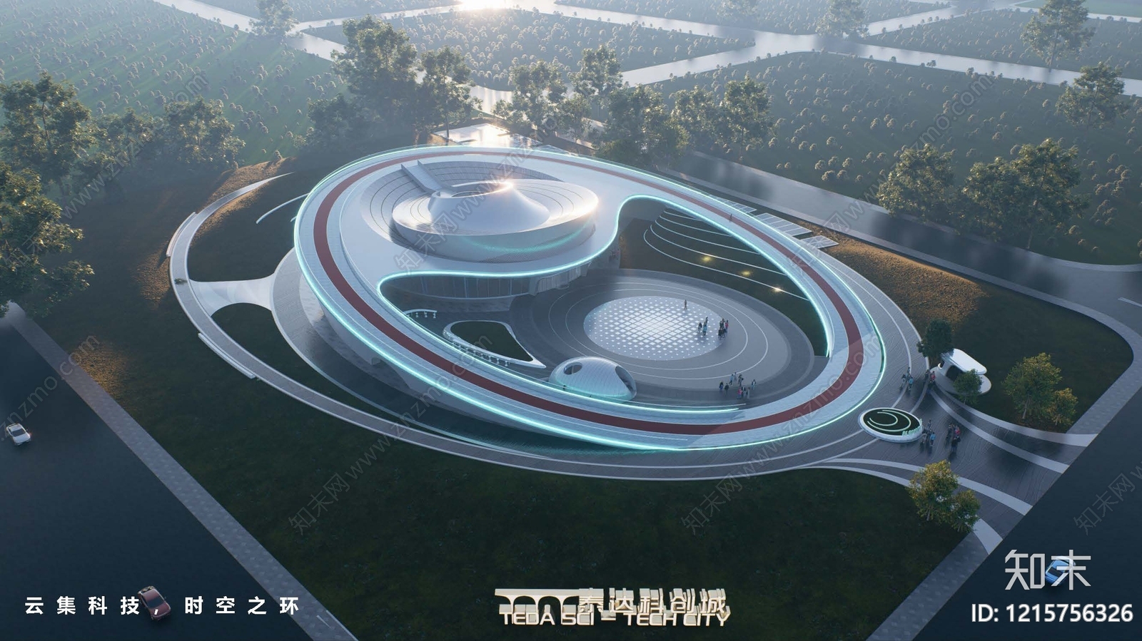 现代售楼处建筑下载【ID:1215756326】