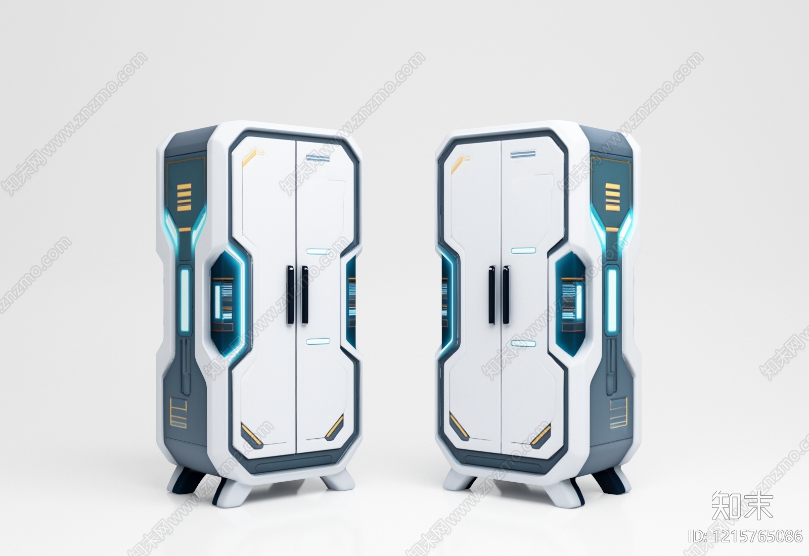 未来科技风衣柜3D模型下载【ID:1215765086】