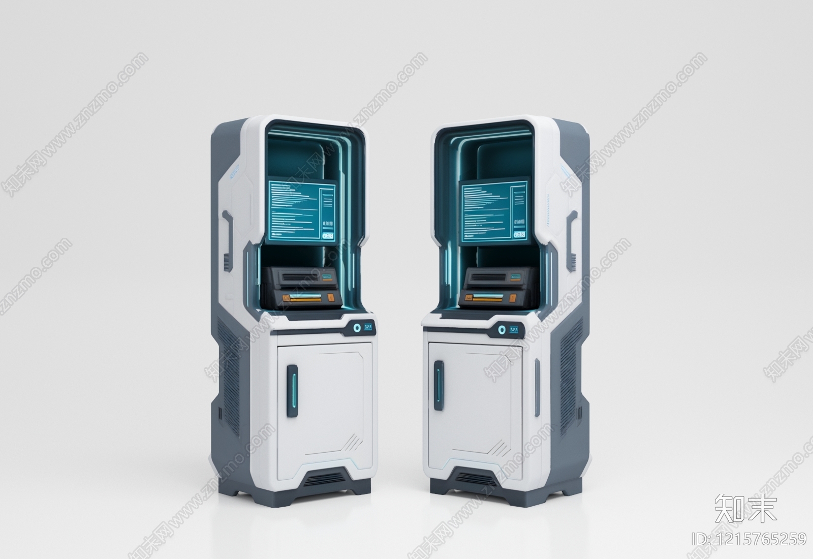 未来感科技风储物柜3D模型下载【ID:1215765259】