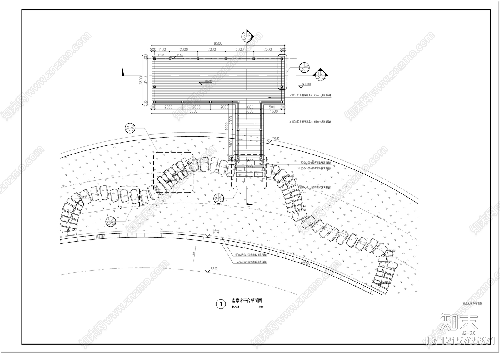 现代栏杆施工图下载【ID:1215765371】