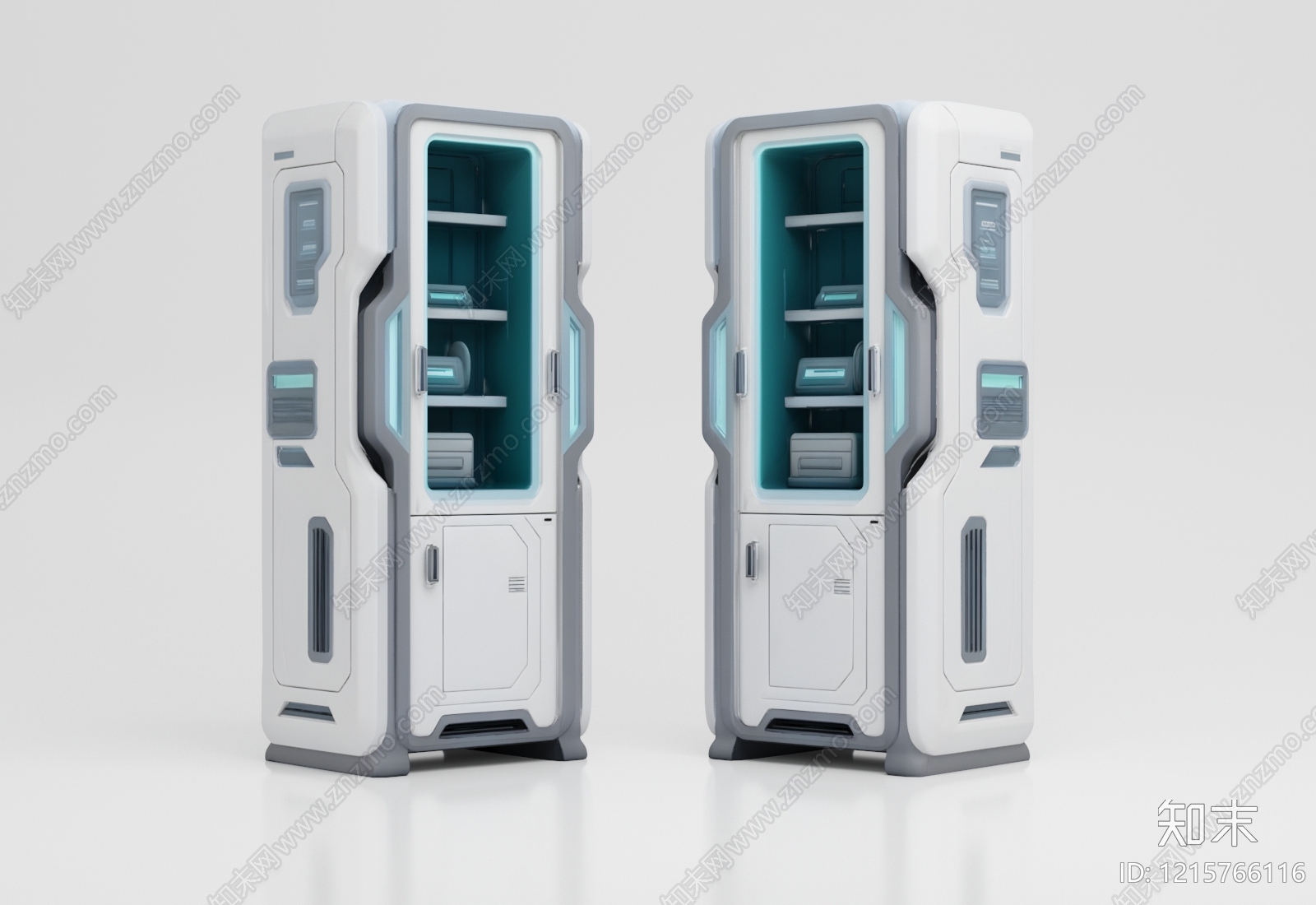 未来主义储物柜3D模型下载【ID:1215766116】