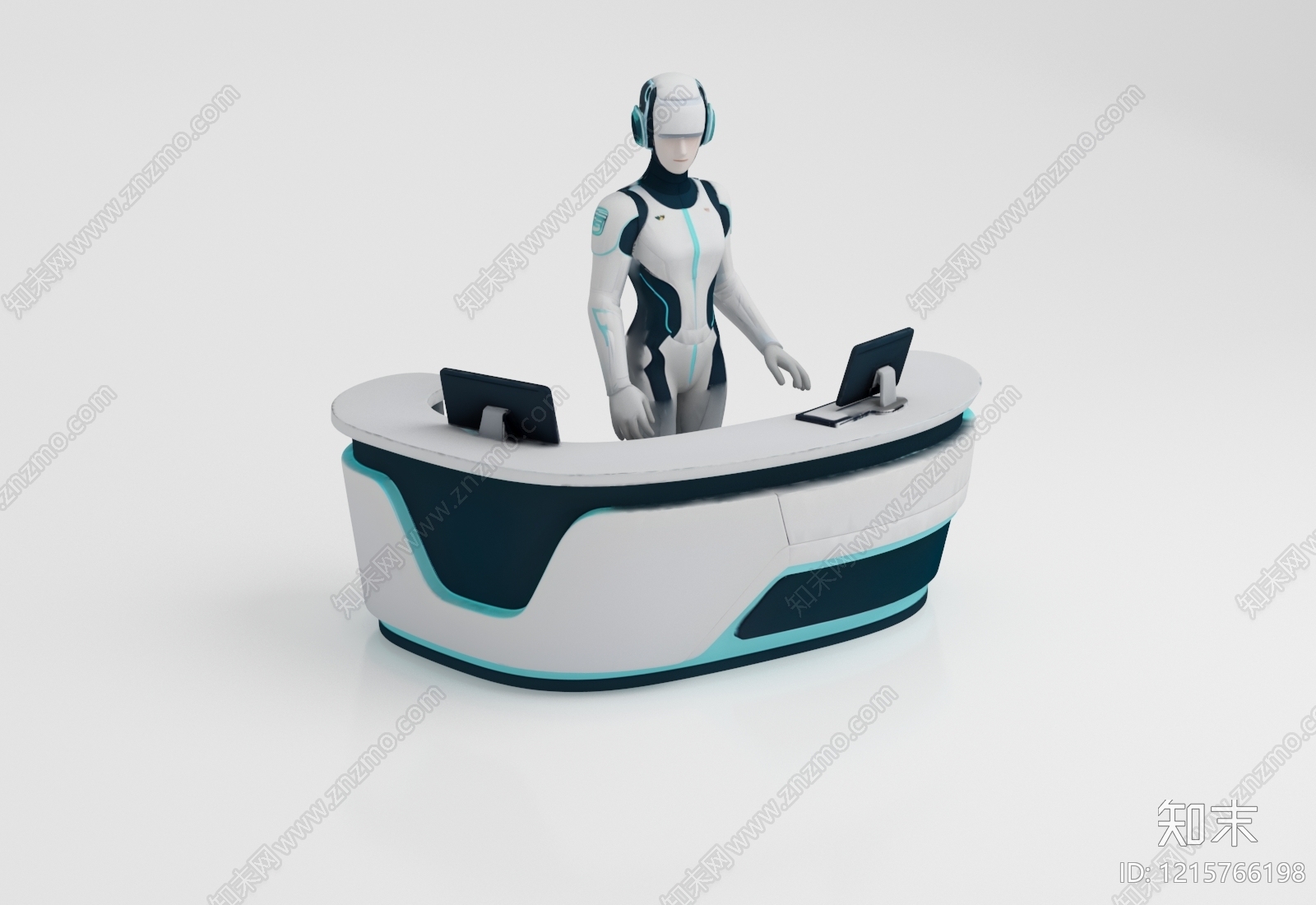 未来主义前台3D模型下载【ID:1215766198】