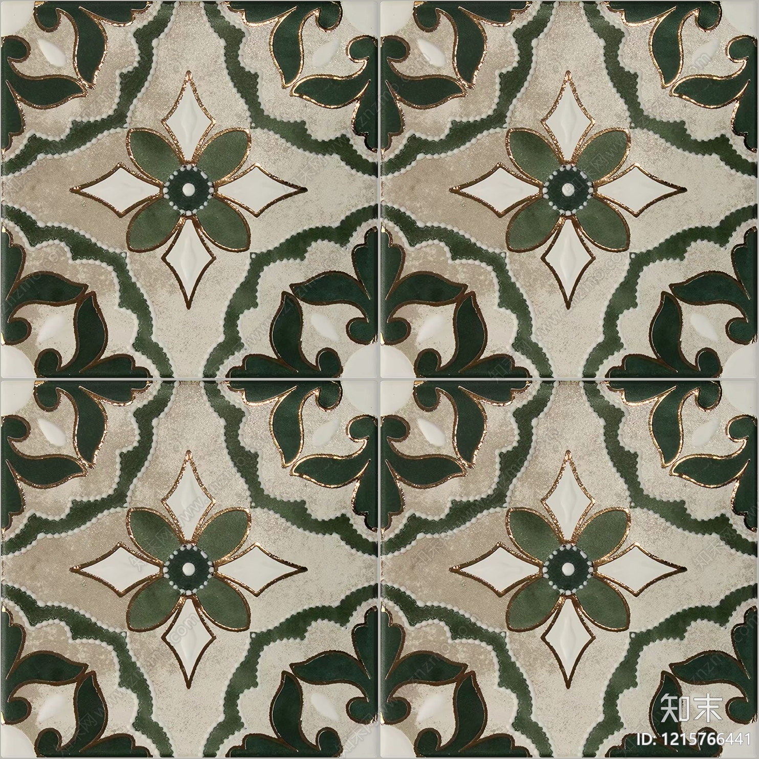 复古花纹砖贴图下载【ID:1215766441】